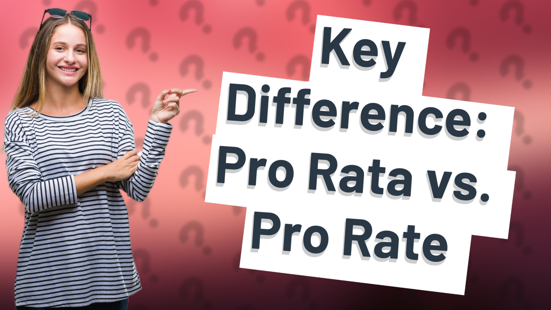 Key Difference: Pro Rata vs. Pro Rate