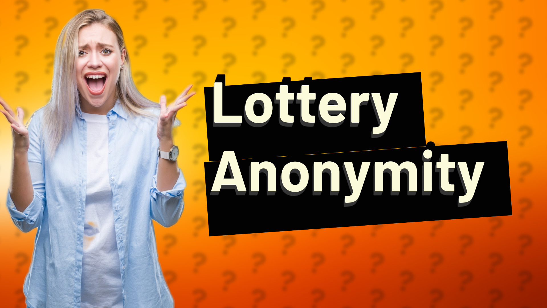 Lottery Anonymity