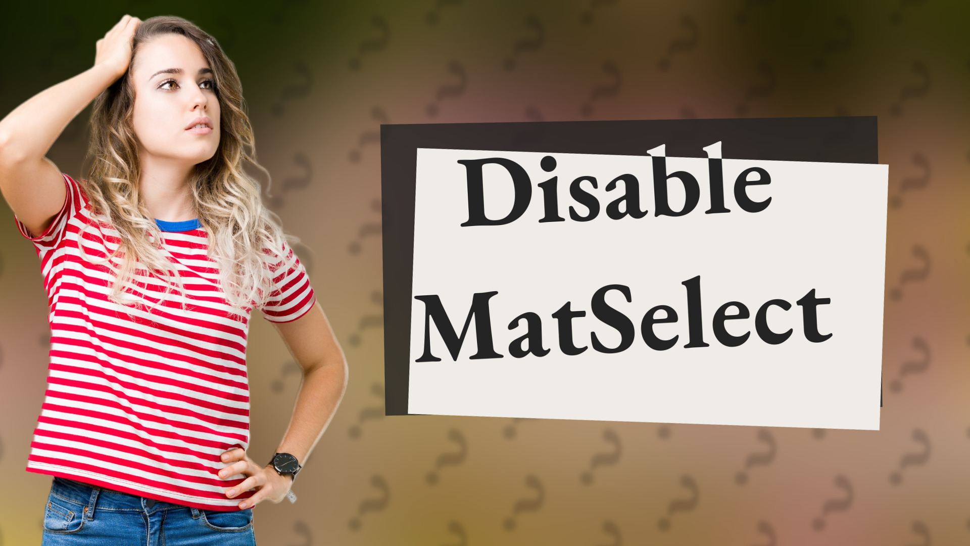 Disable MatSelect