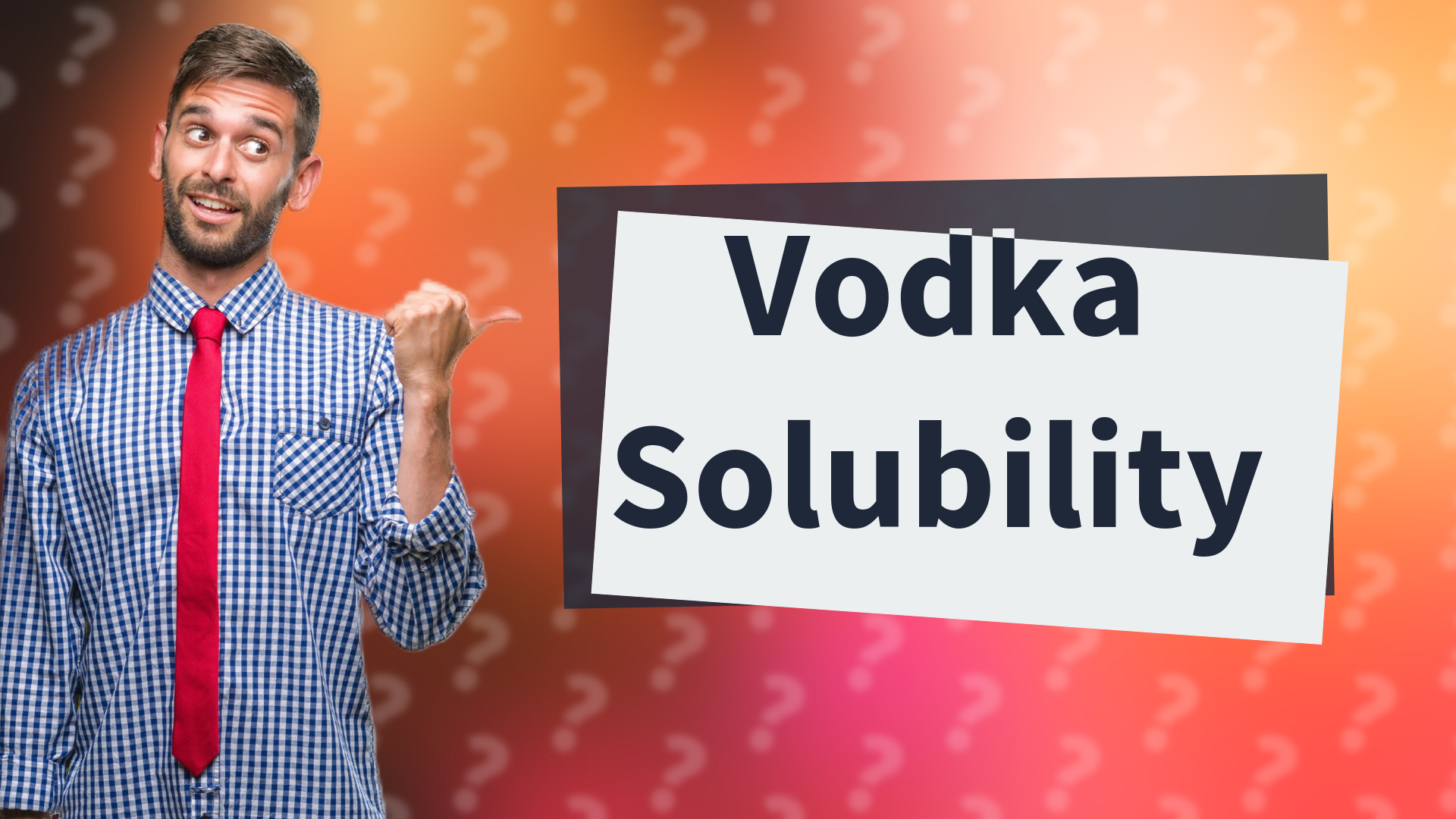Vodka Solubility