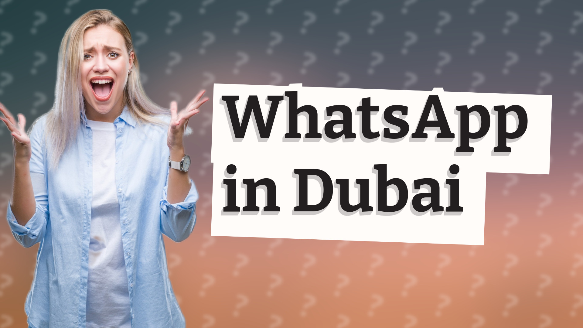 WhatsApp in Dubai