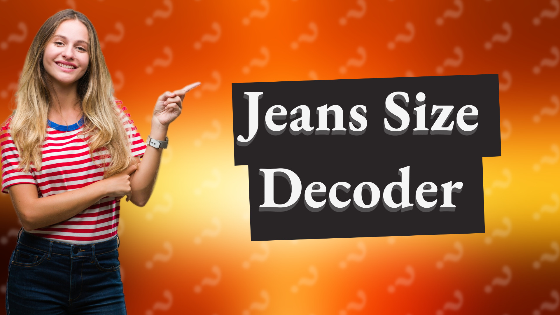 Jeans Size Decoder