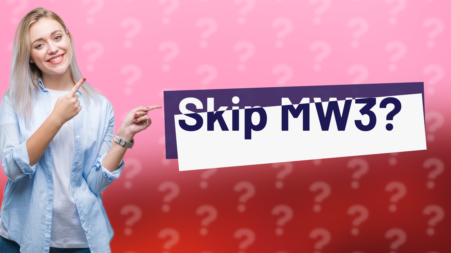 Skip MW3?