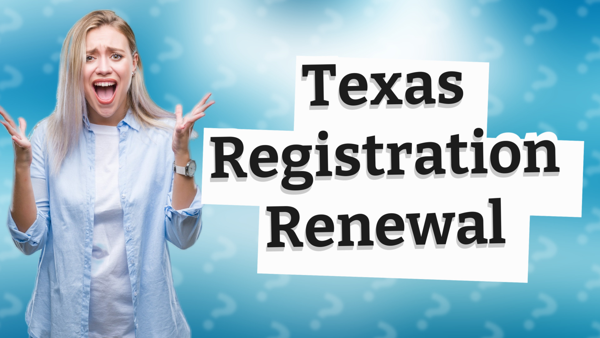 Texas Registration Renewal