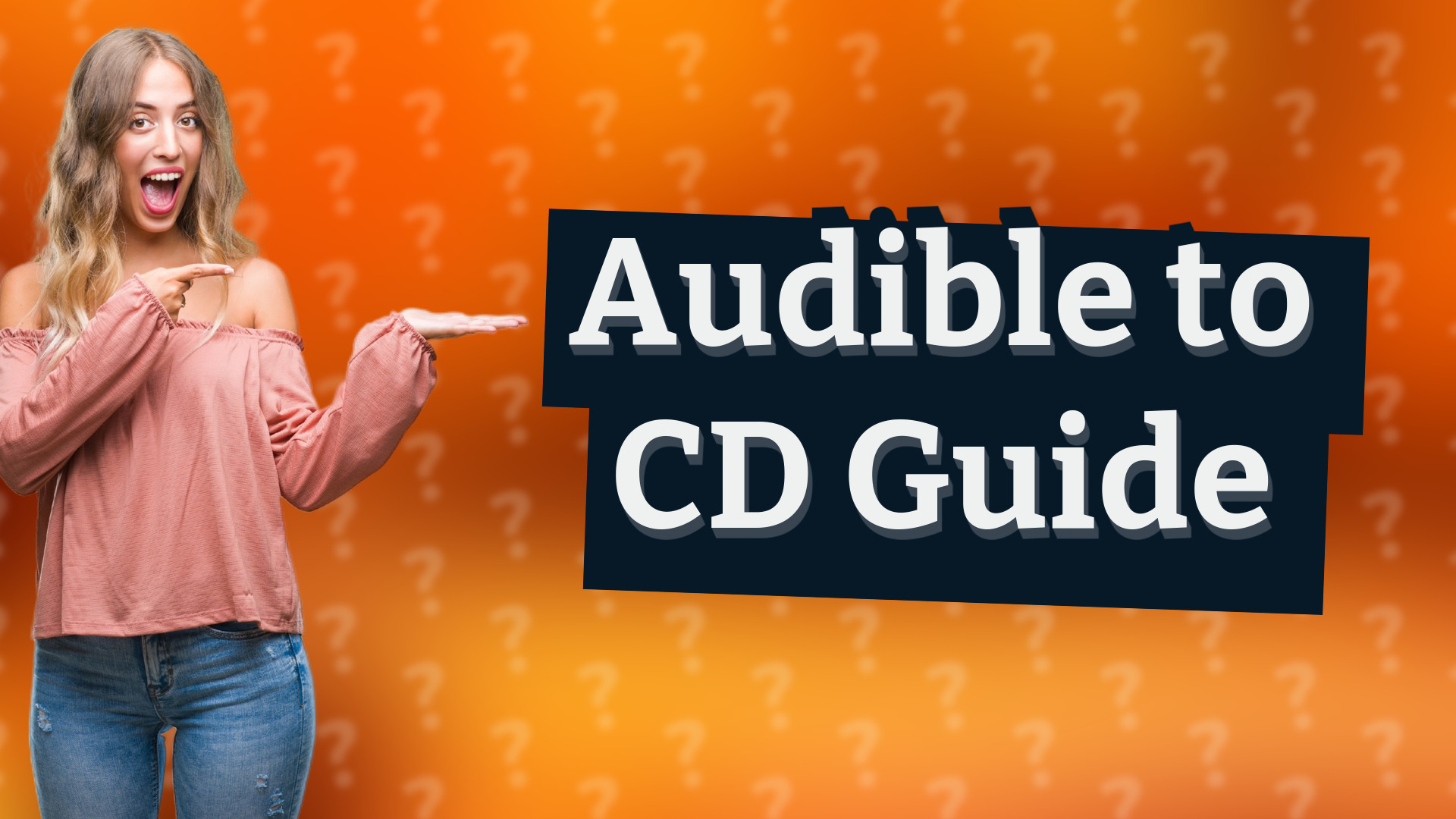 Audible to CD Guide