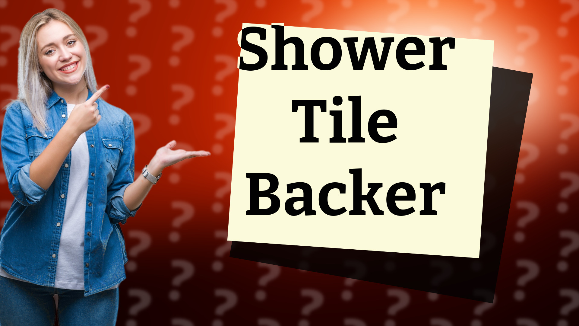 Shower Tile Backer
