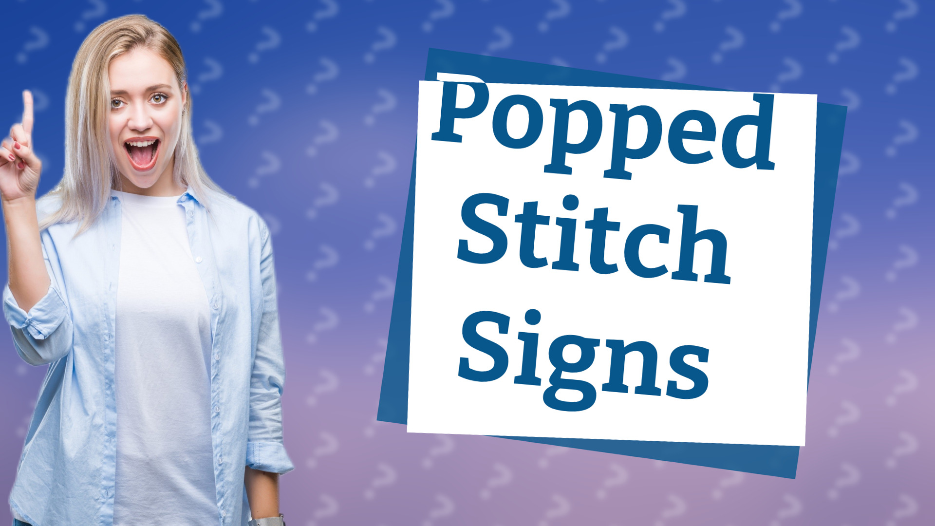 Popped Stitch Signs