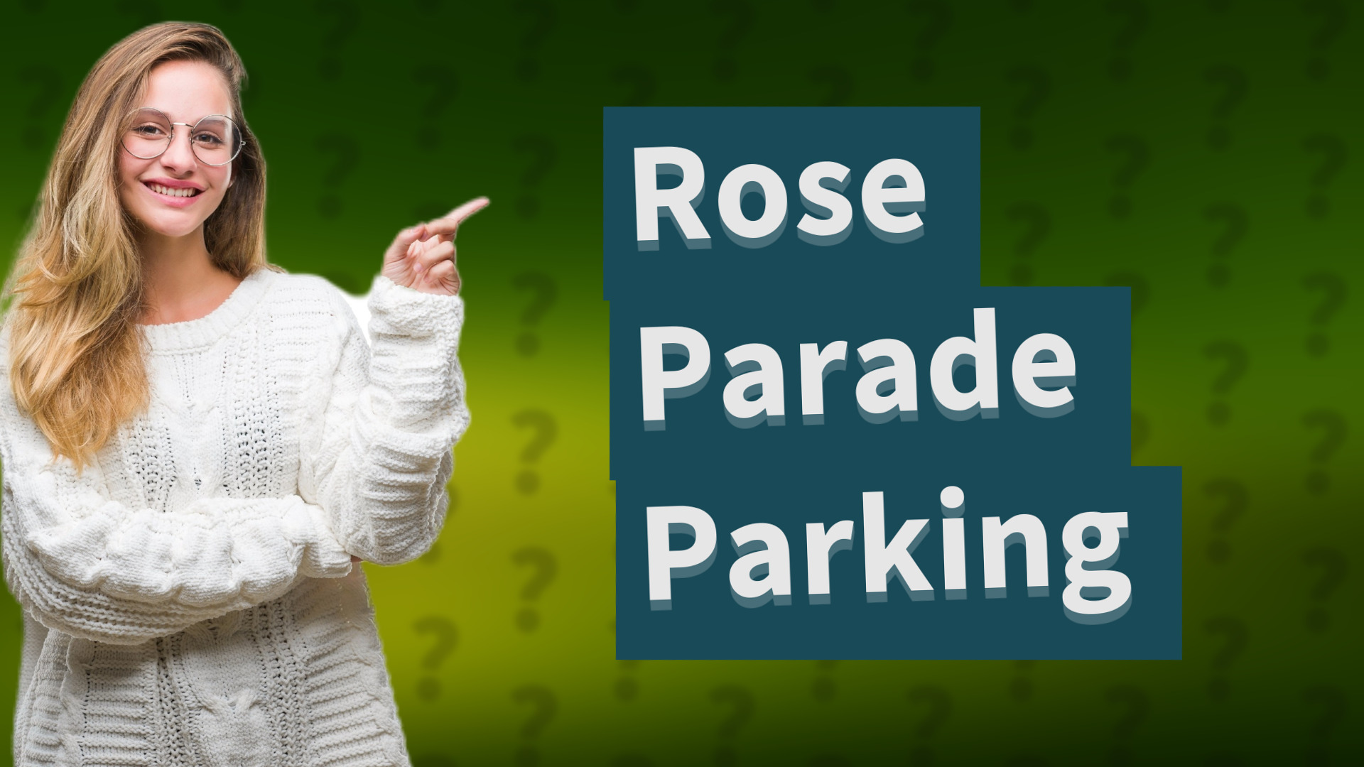 Rose Parade Parking