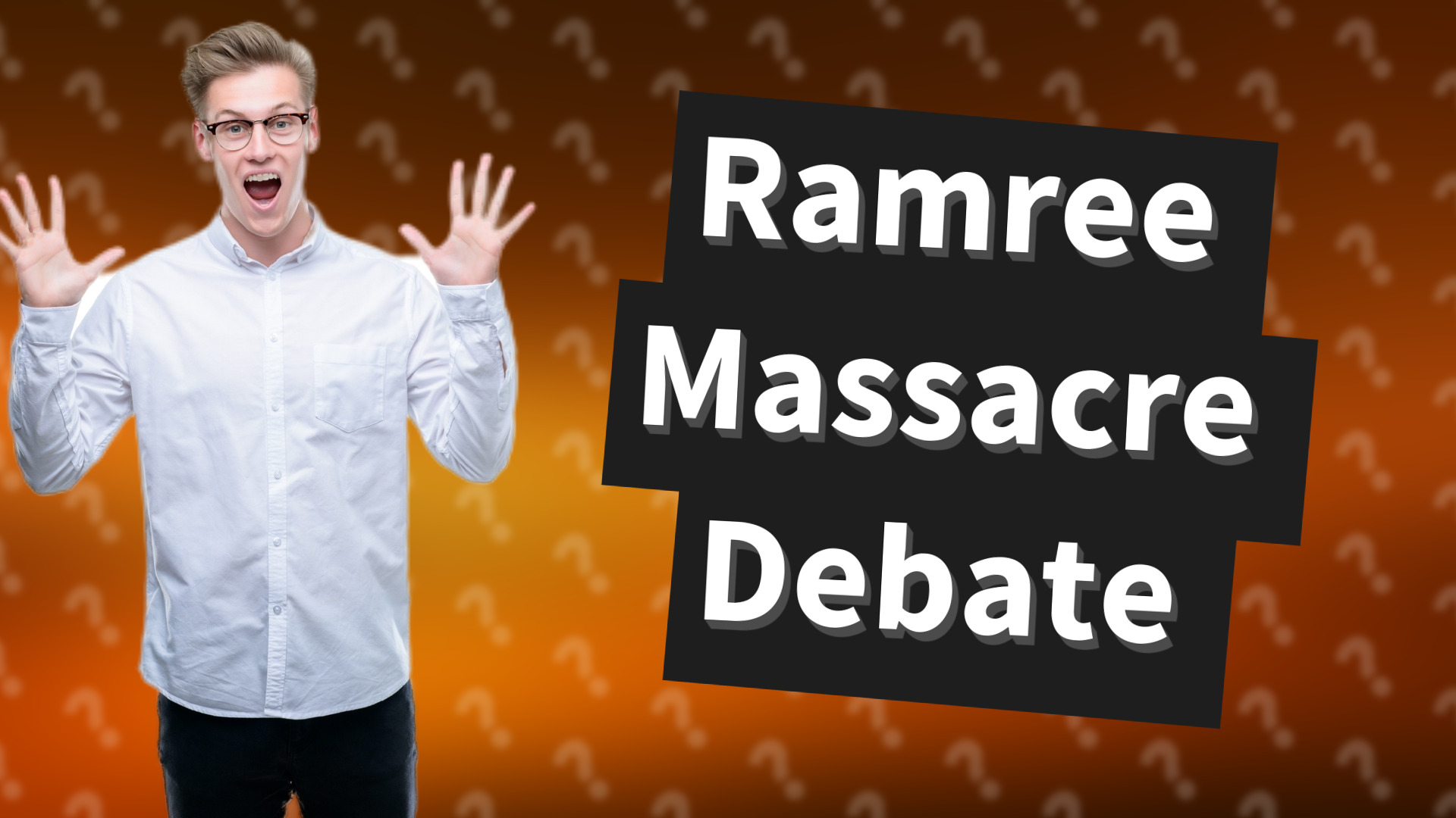 Ramree Massacre Debate