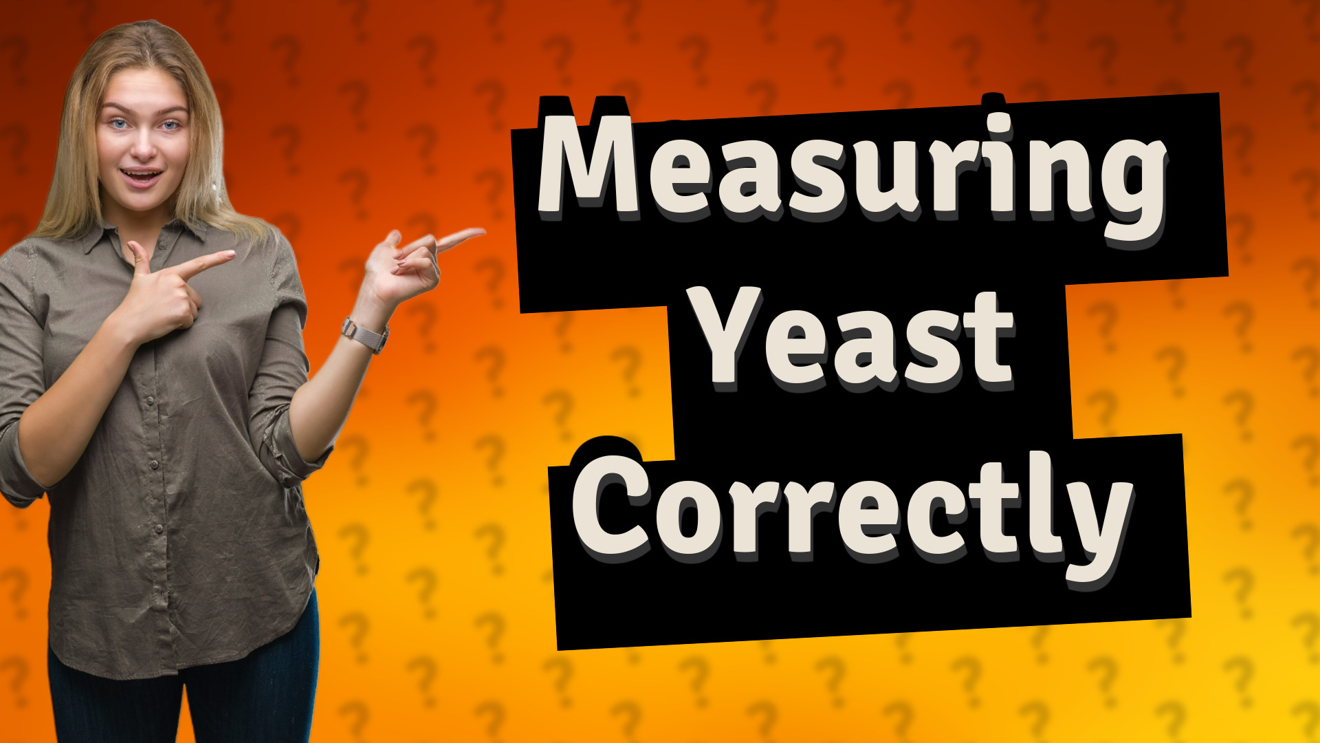 Measuring Yeast Correctly
