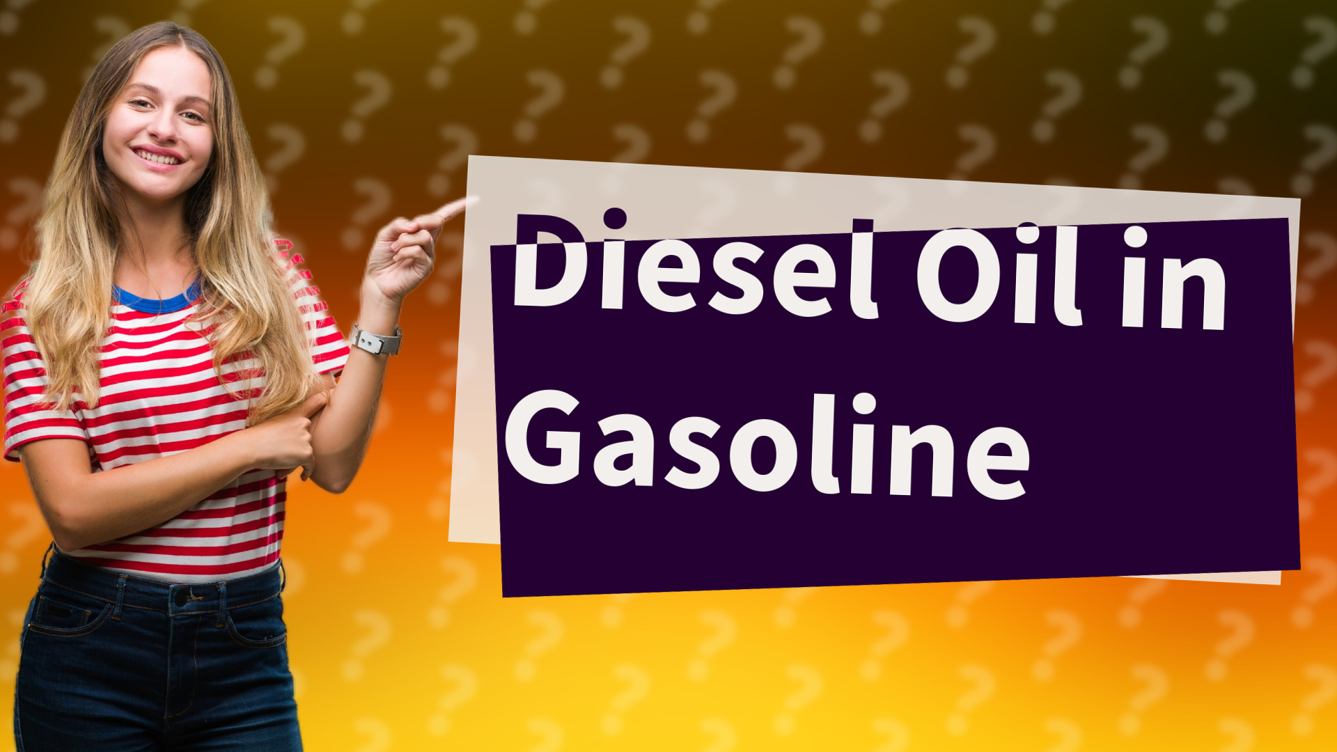 Diesel Oil in Gasoline