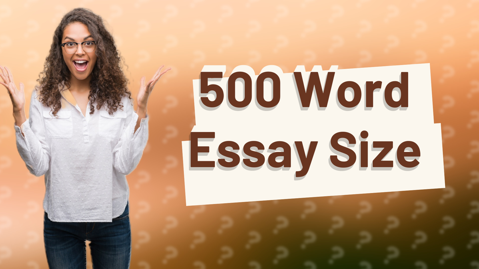 500 Word Essay Size