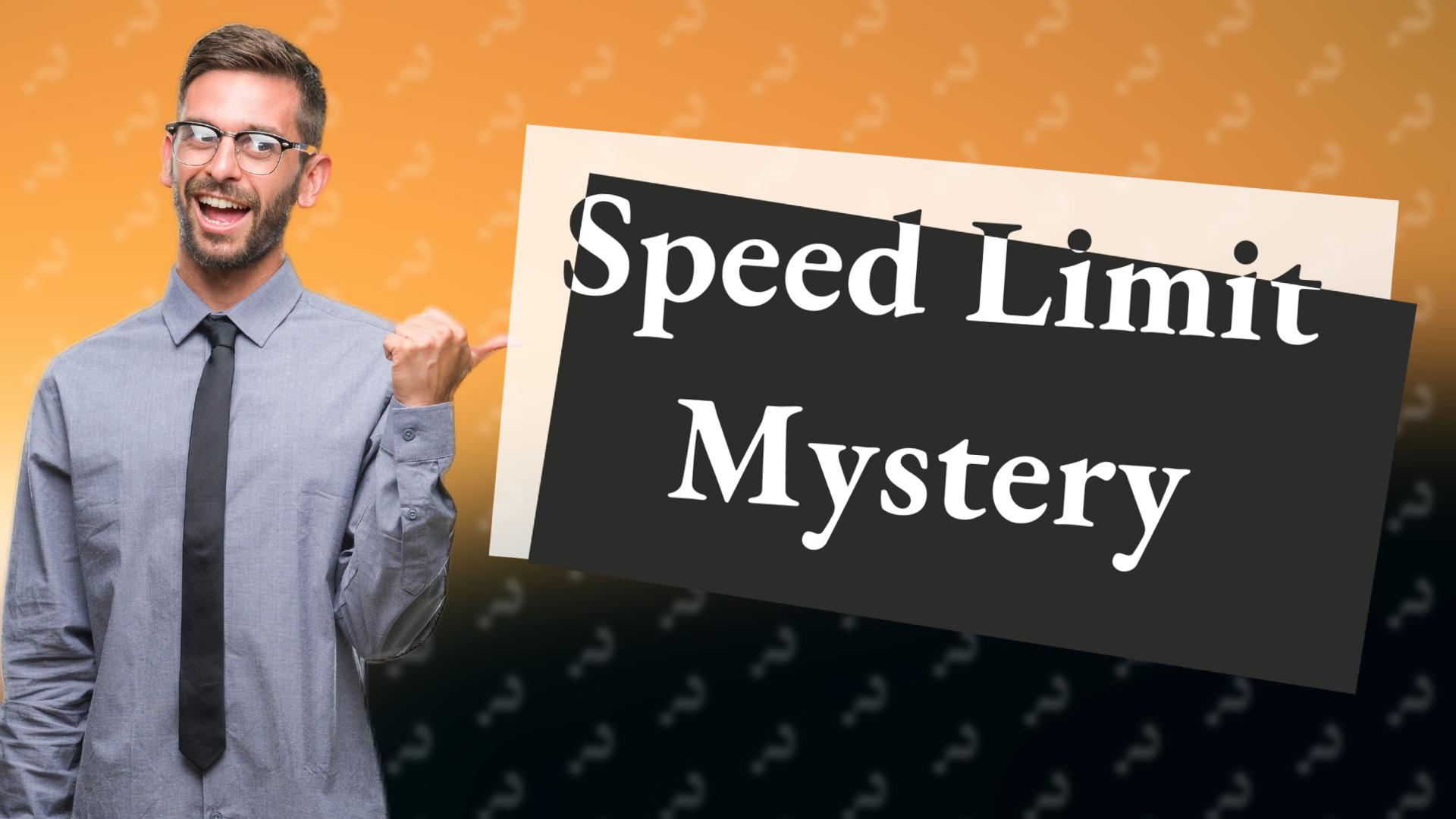 Speed Limit Mystery