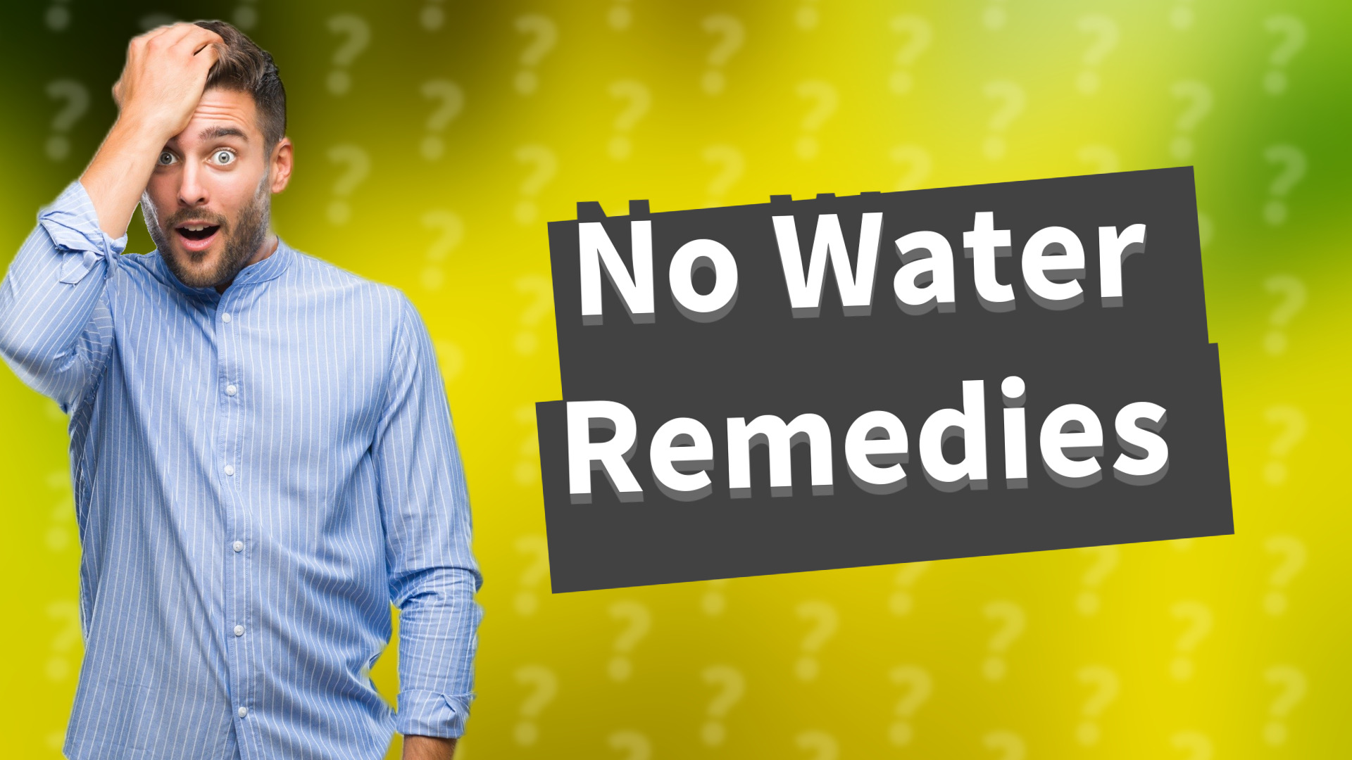 No Water Remedies