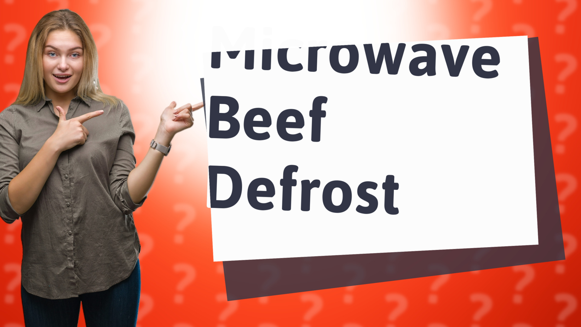Microwave Beef Defrost