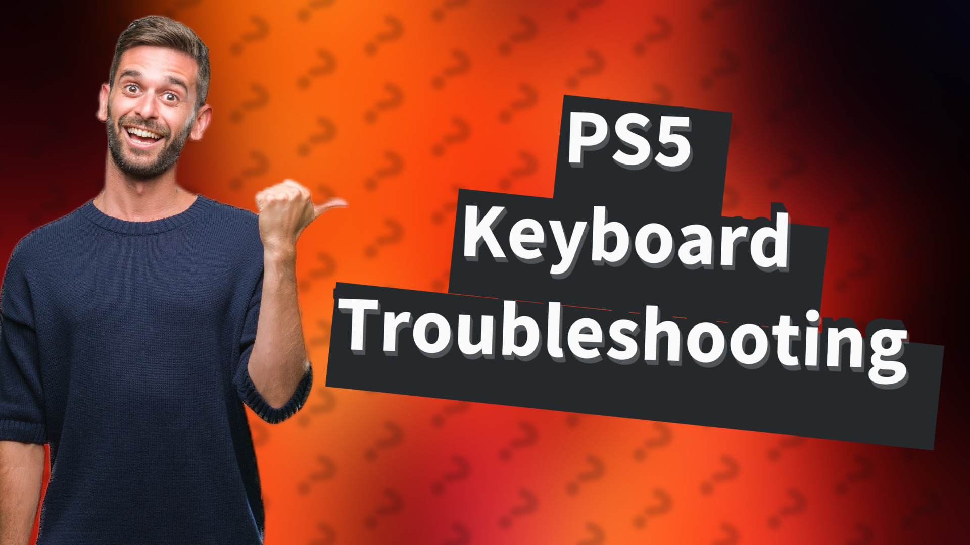 PS5 Keyboard Troubleshooting