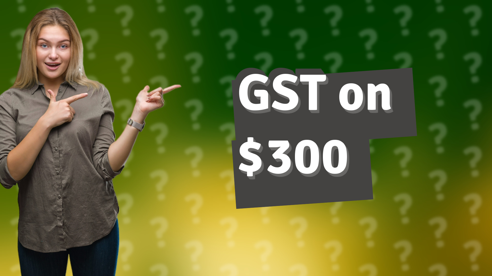 GST on $300