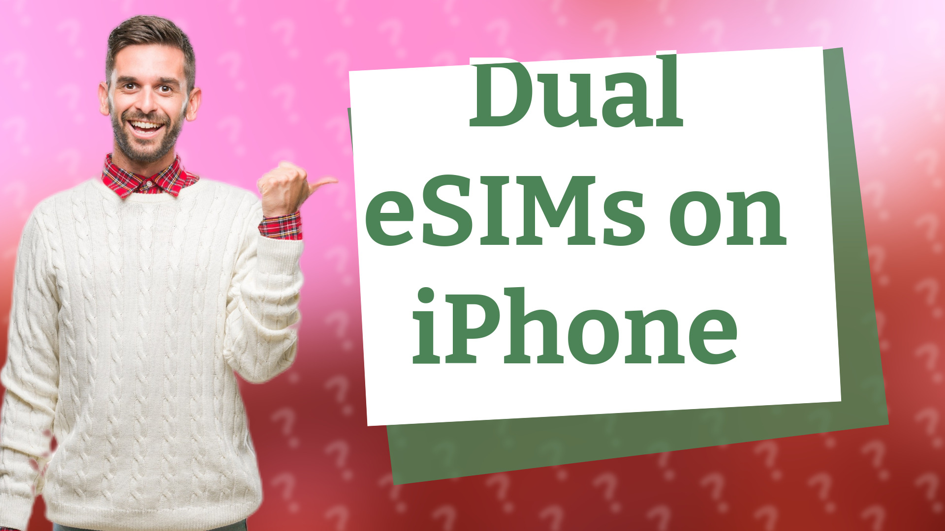 Dual eSIMs on iPhone