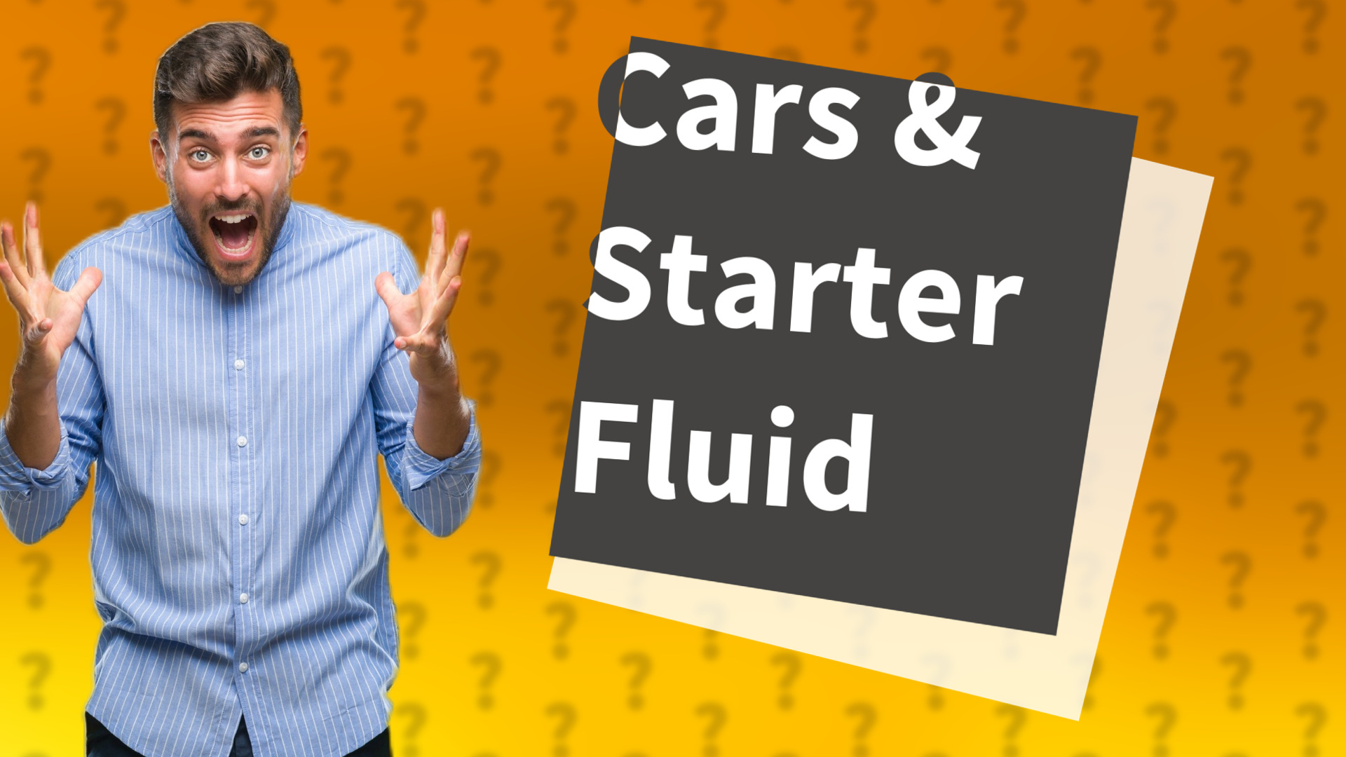 Cars & Starter Fluid