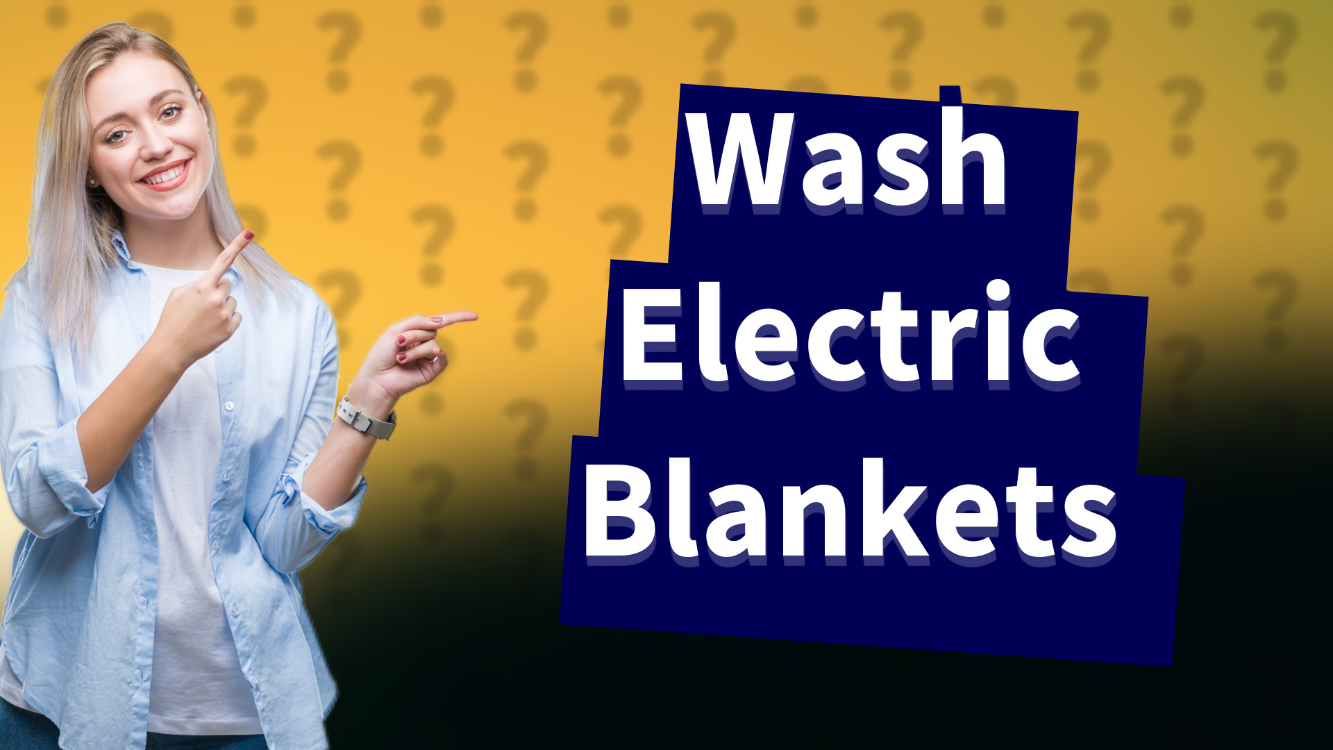 Wash Electric Blankets