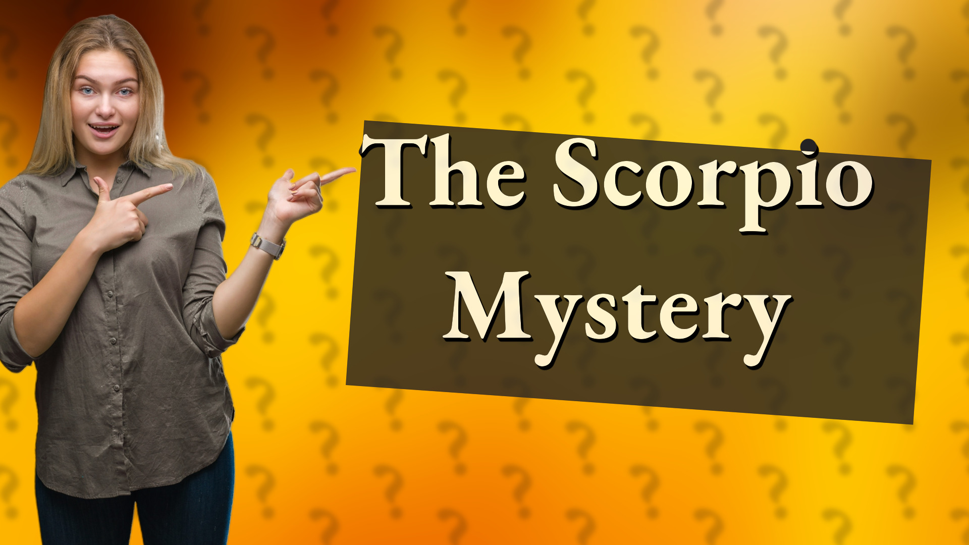 The Scorpio Mystery