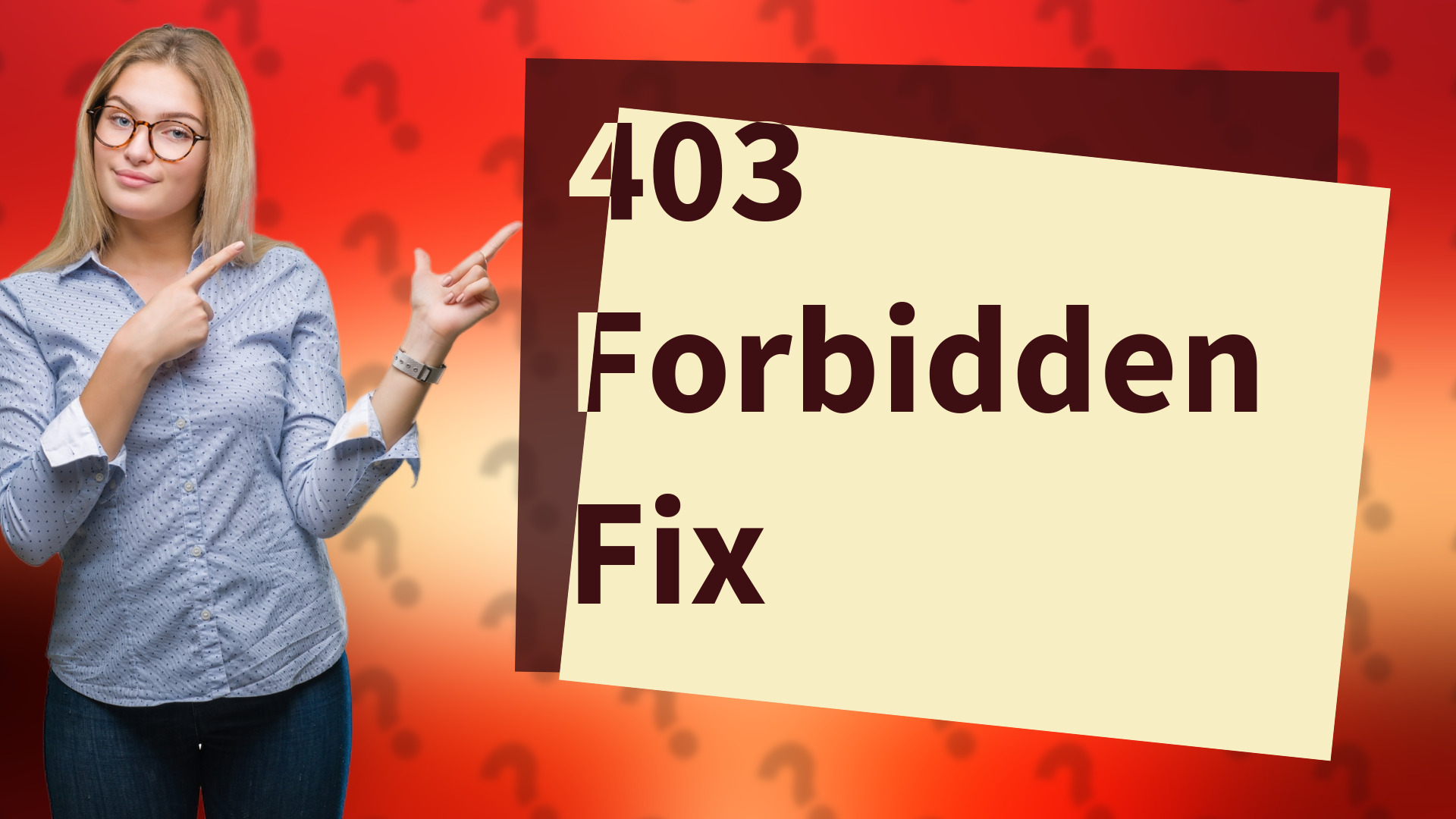 403 Forbidden Fix