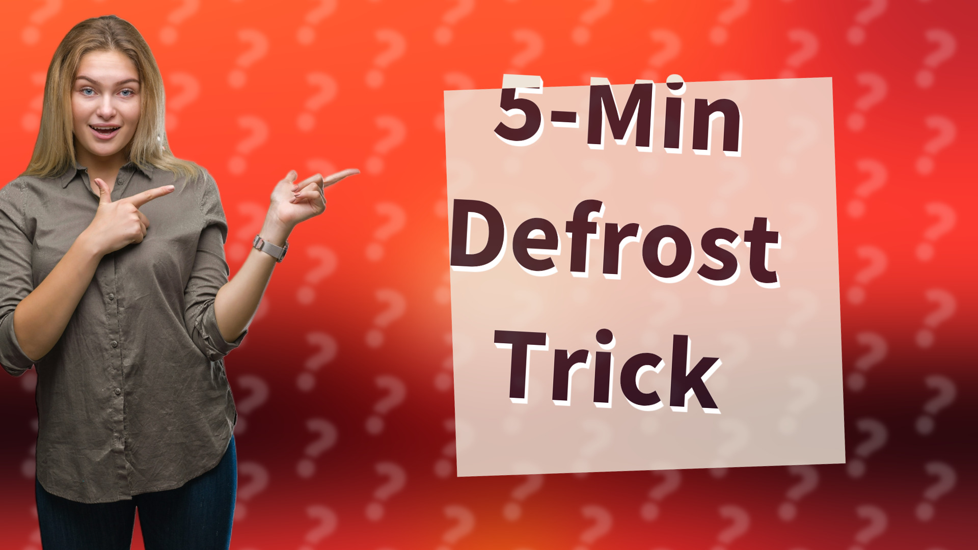 5-Min Defrost Trick