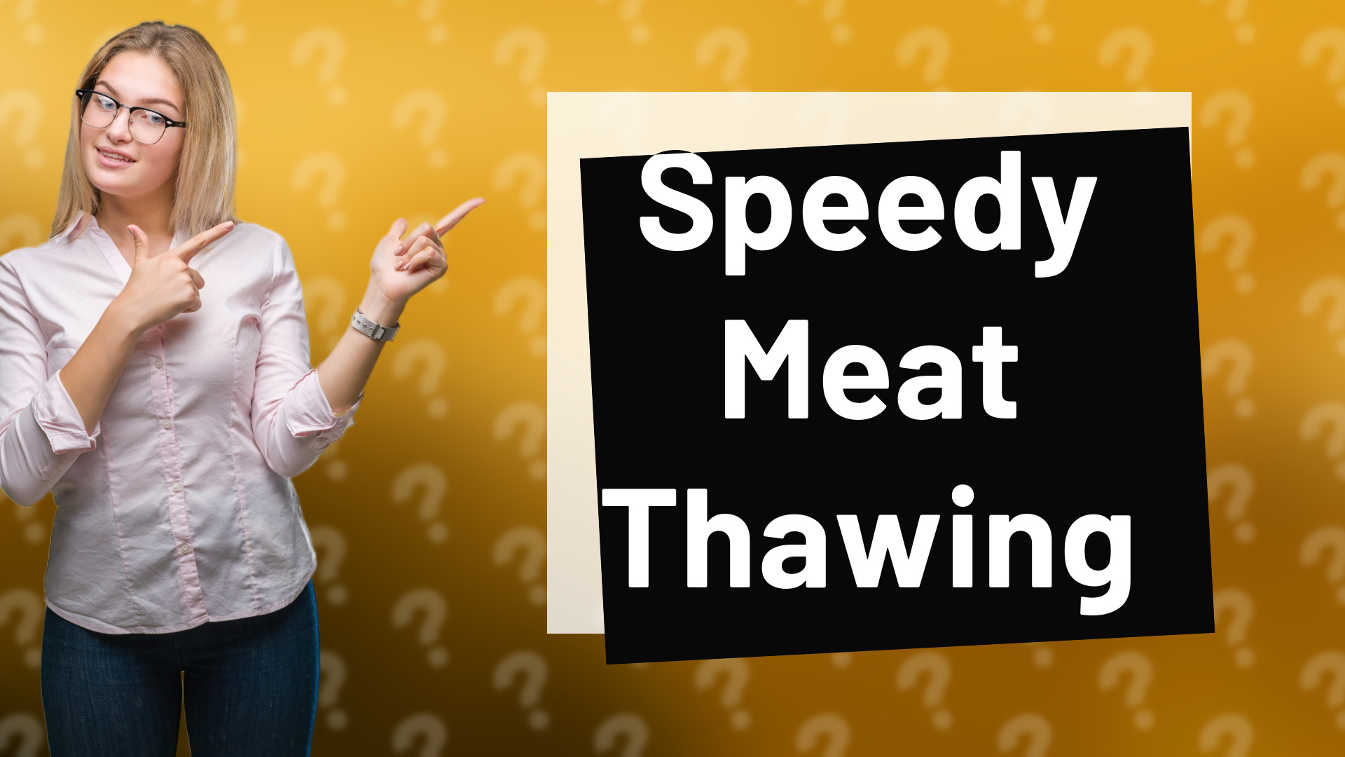 Speedy Meat Thawing