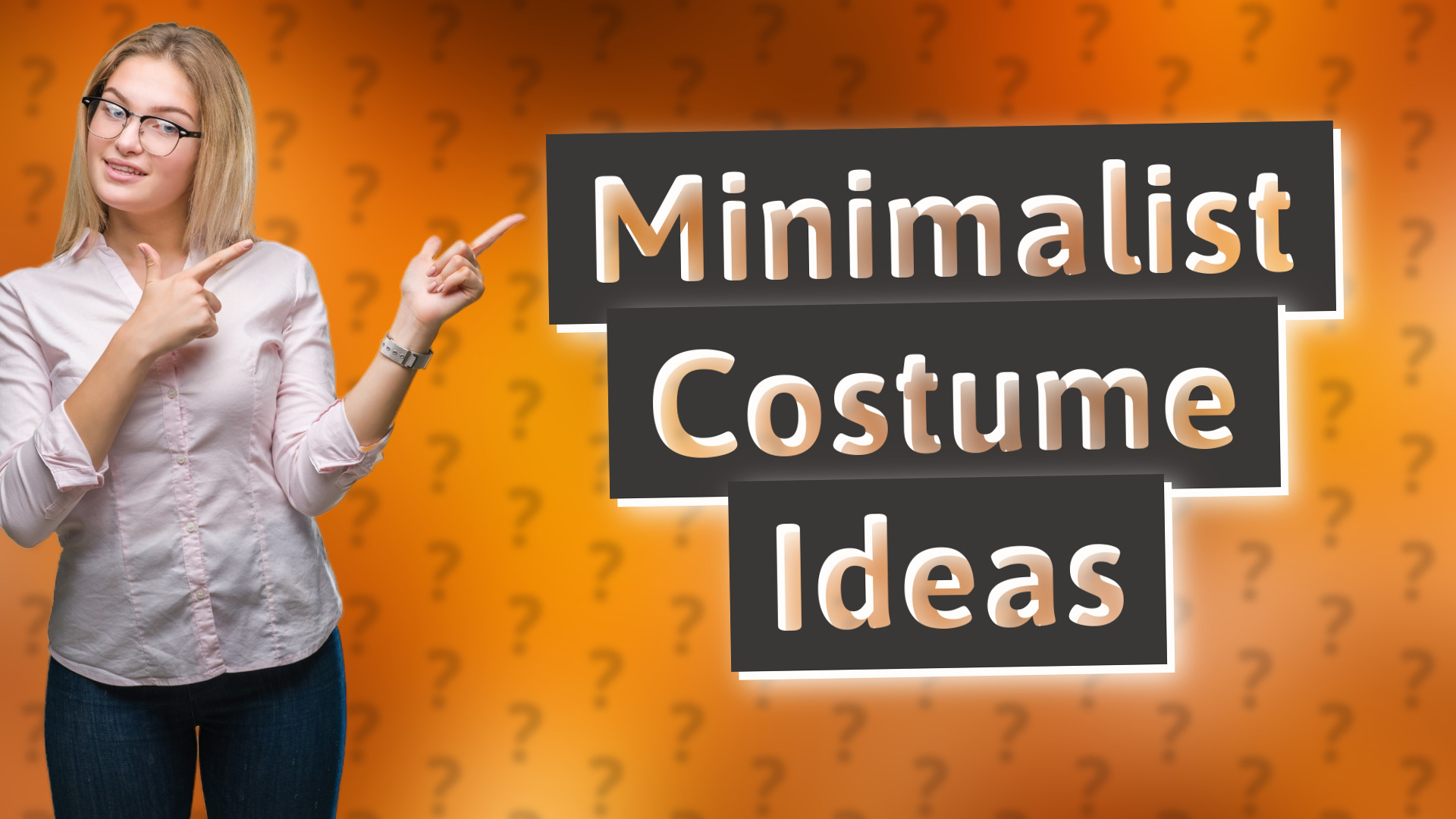 Minimalist Costume Ideas