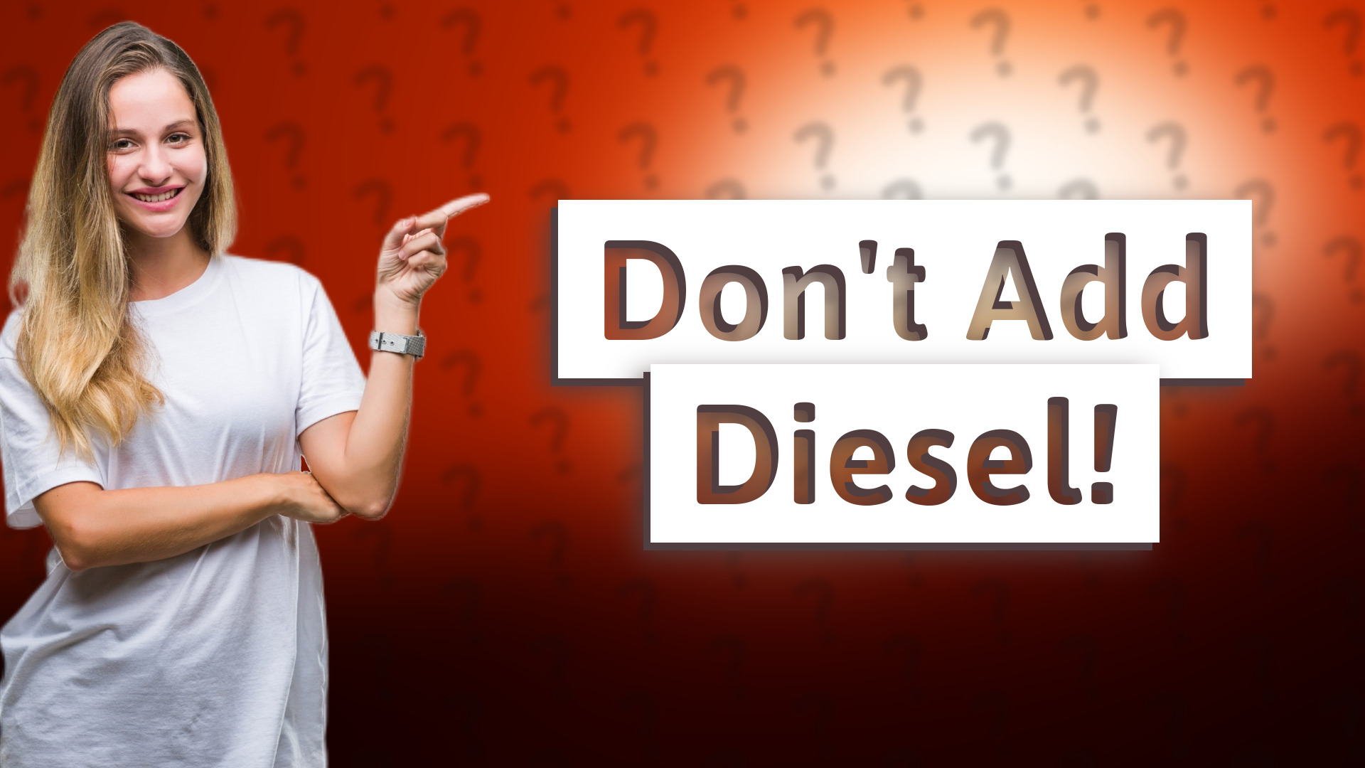 Don't Add Diesel!