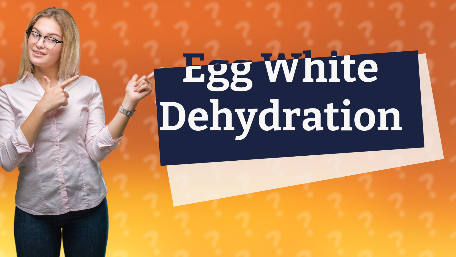 Egg White Dehydration
