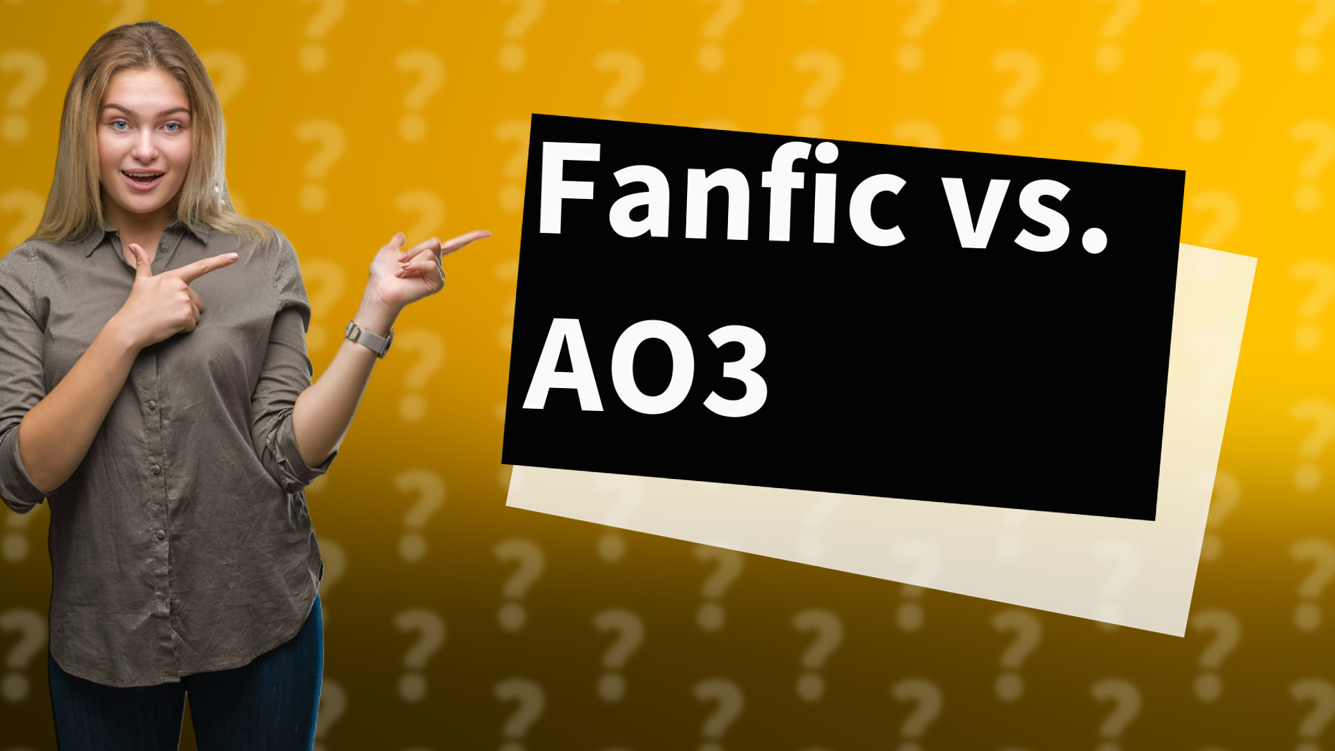 Fanfic vs. AO3