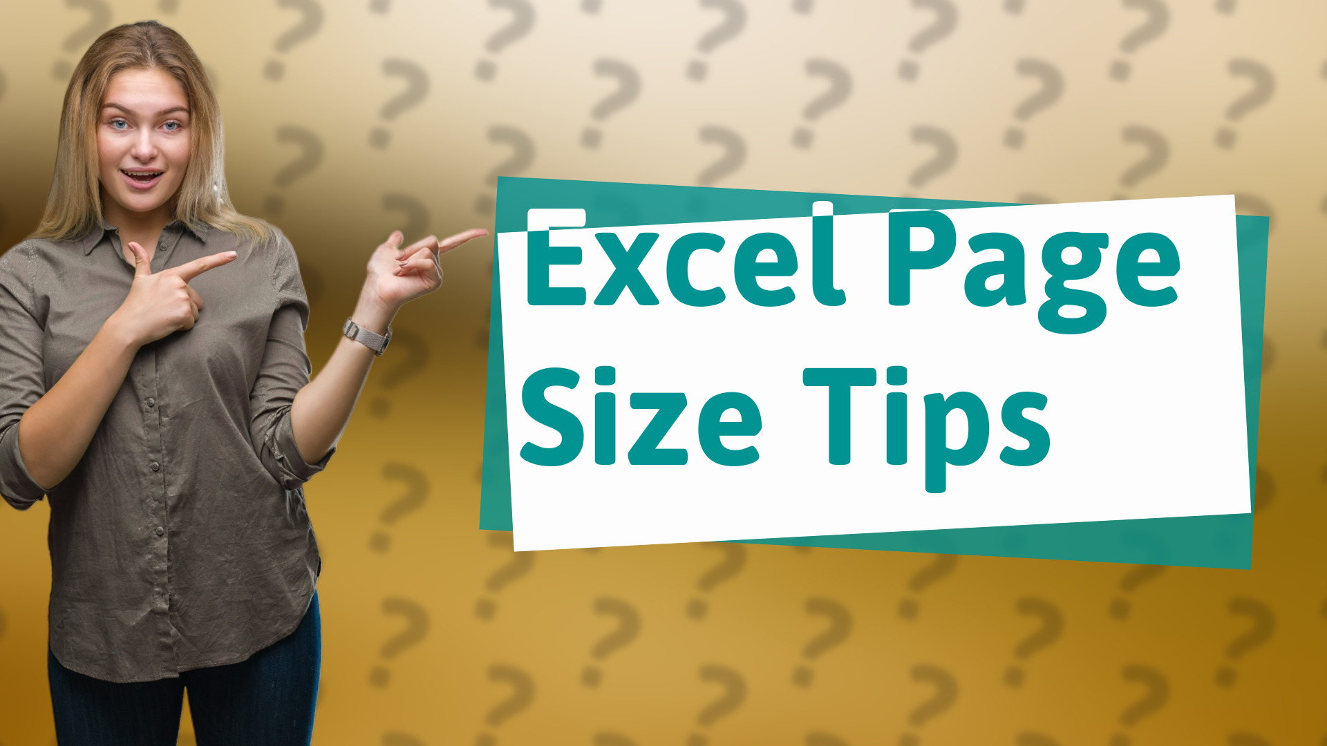 Excel Page Size Tips