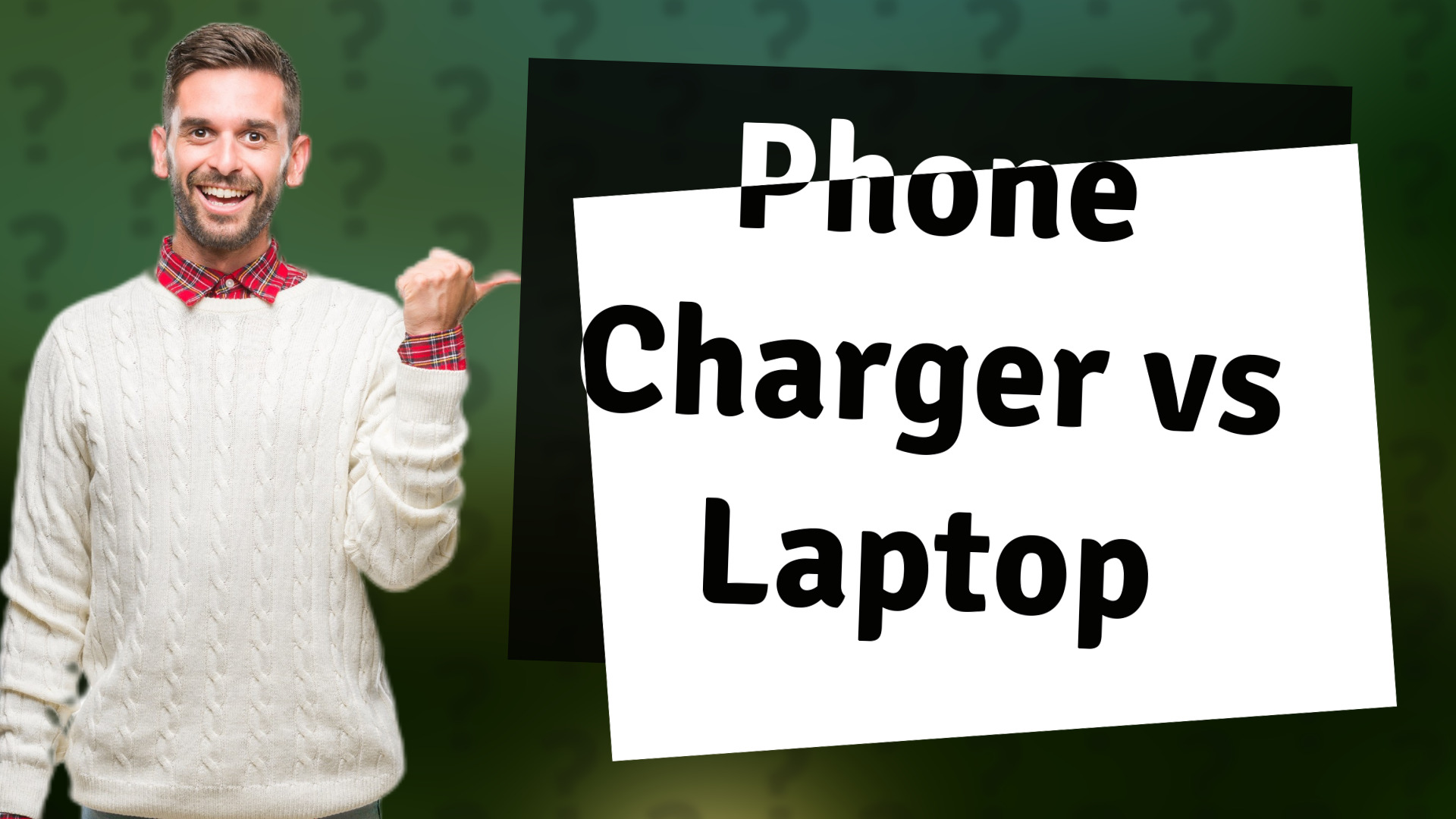 Phone Charger vs Laptop