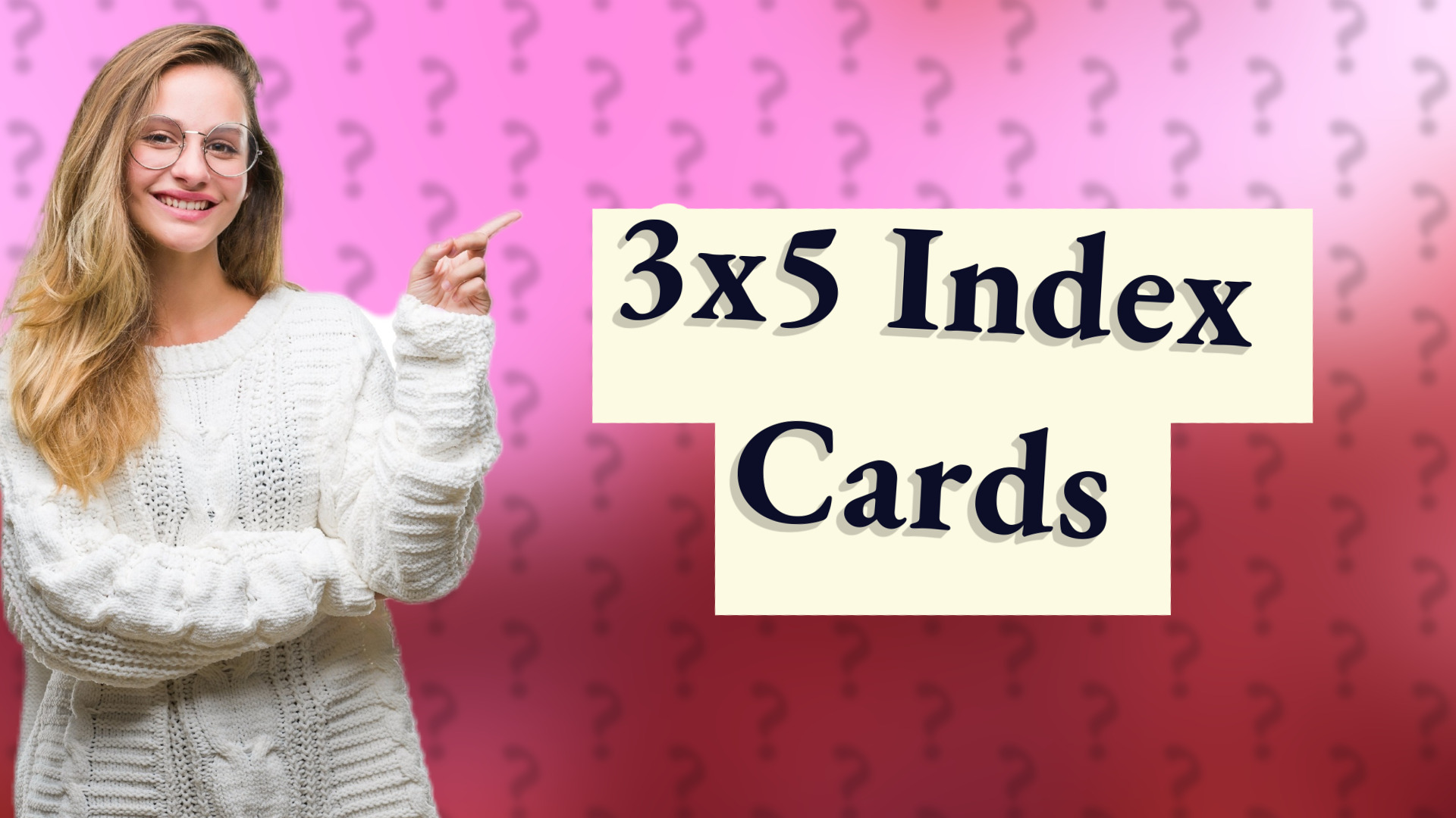 3x5 Index Cards