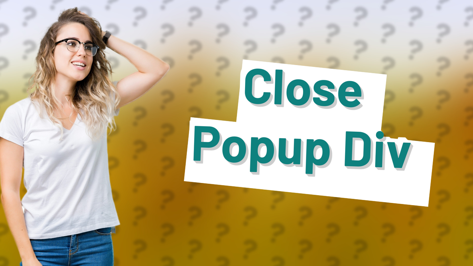 Close Popup Div