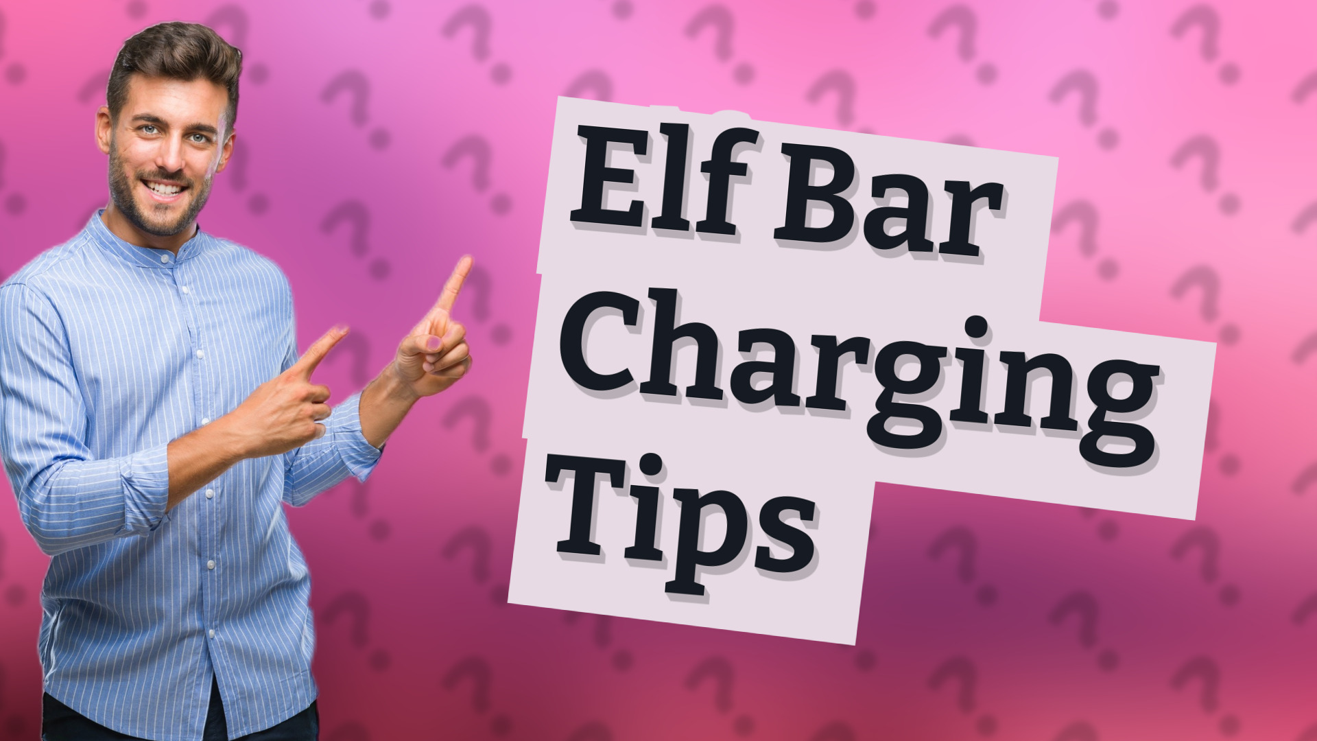 Elf Bar Charging Tips