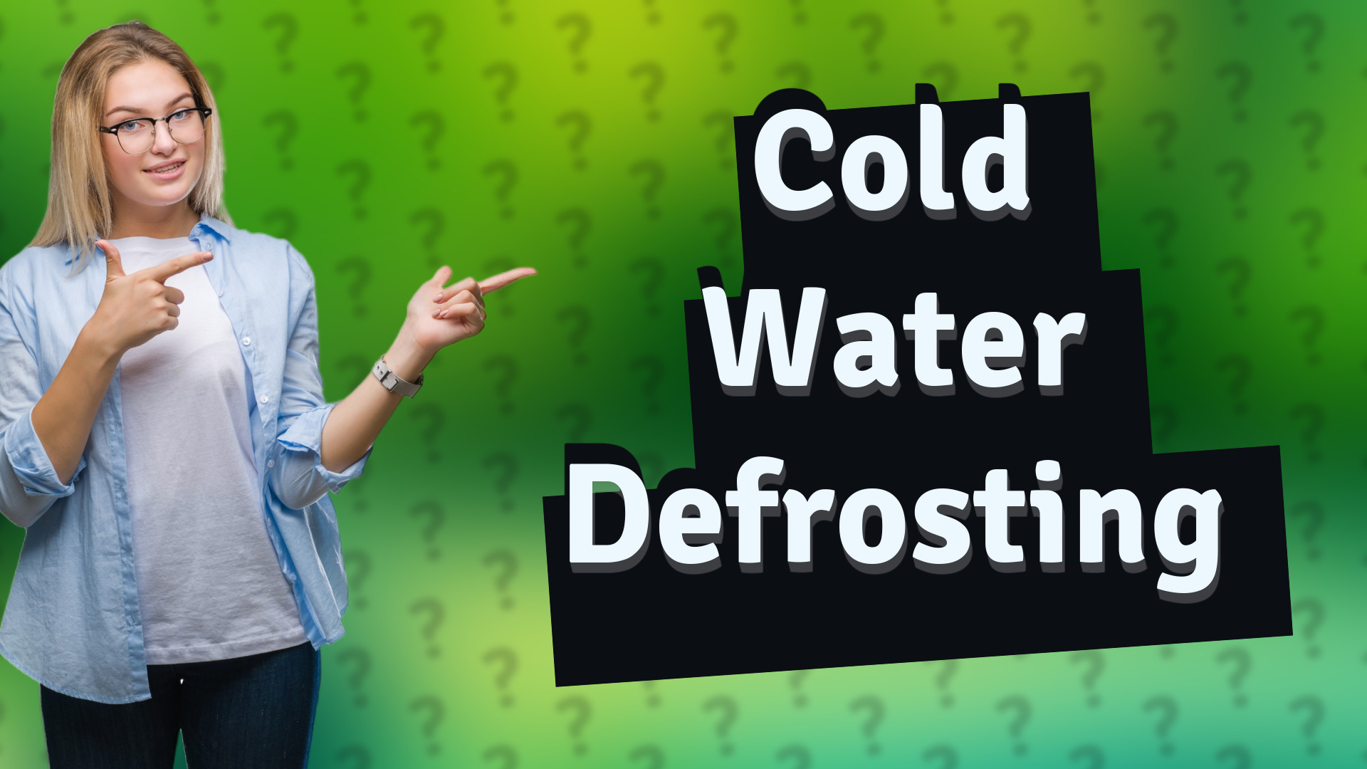 Cold Water Defrosting