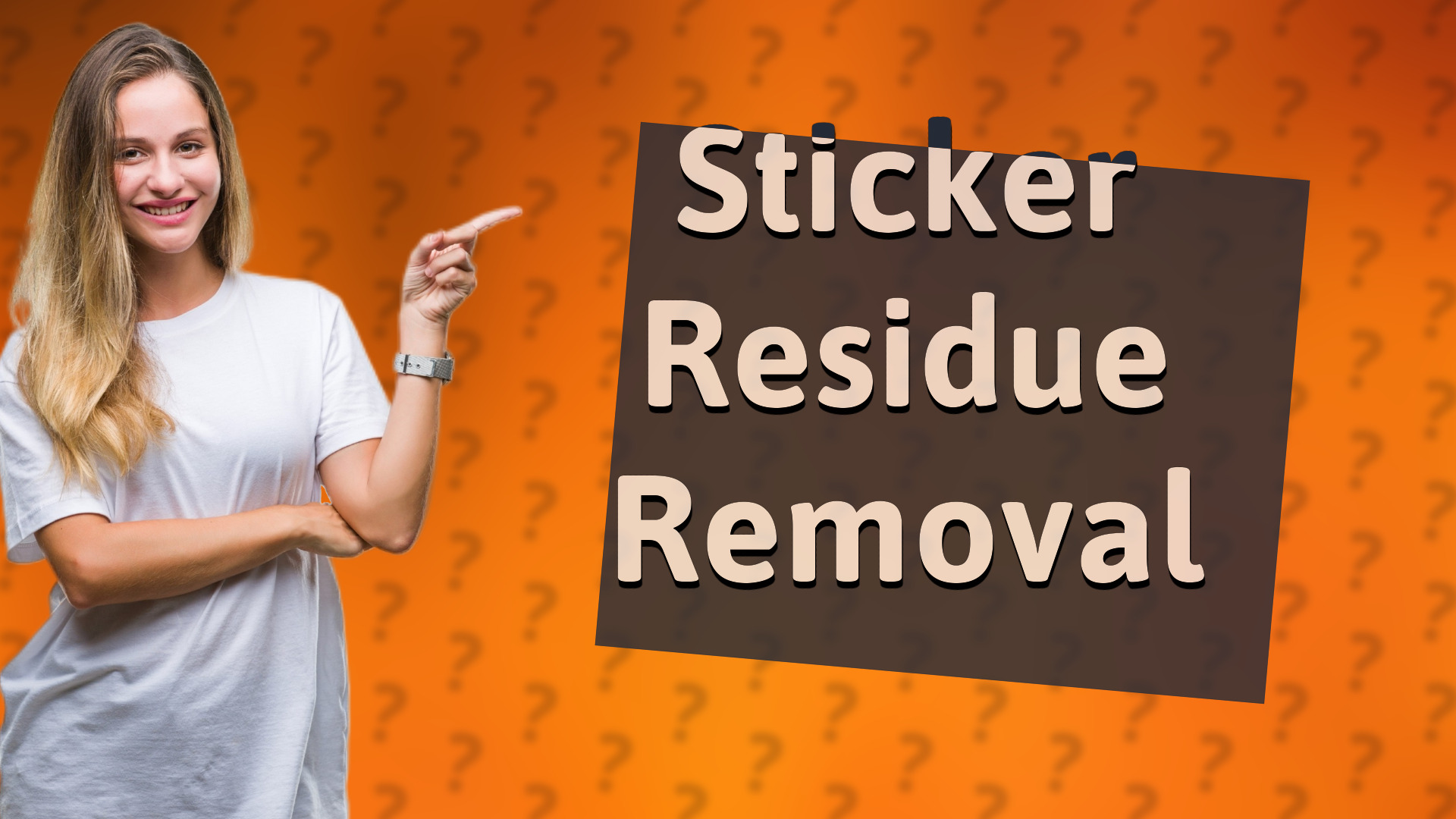 Sticker Residue Removal
