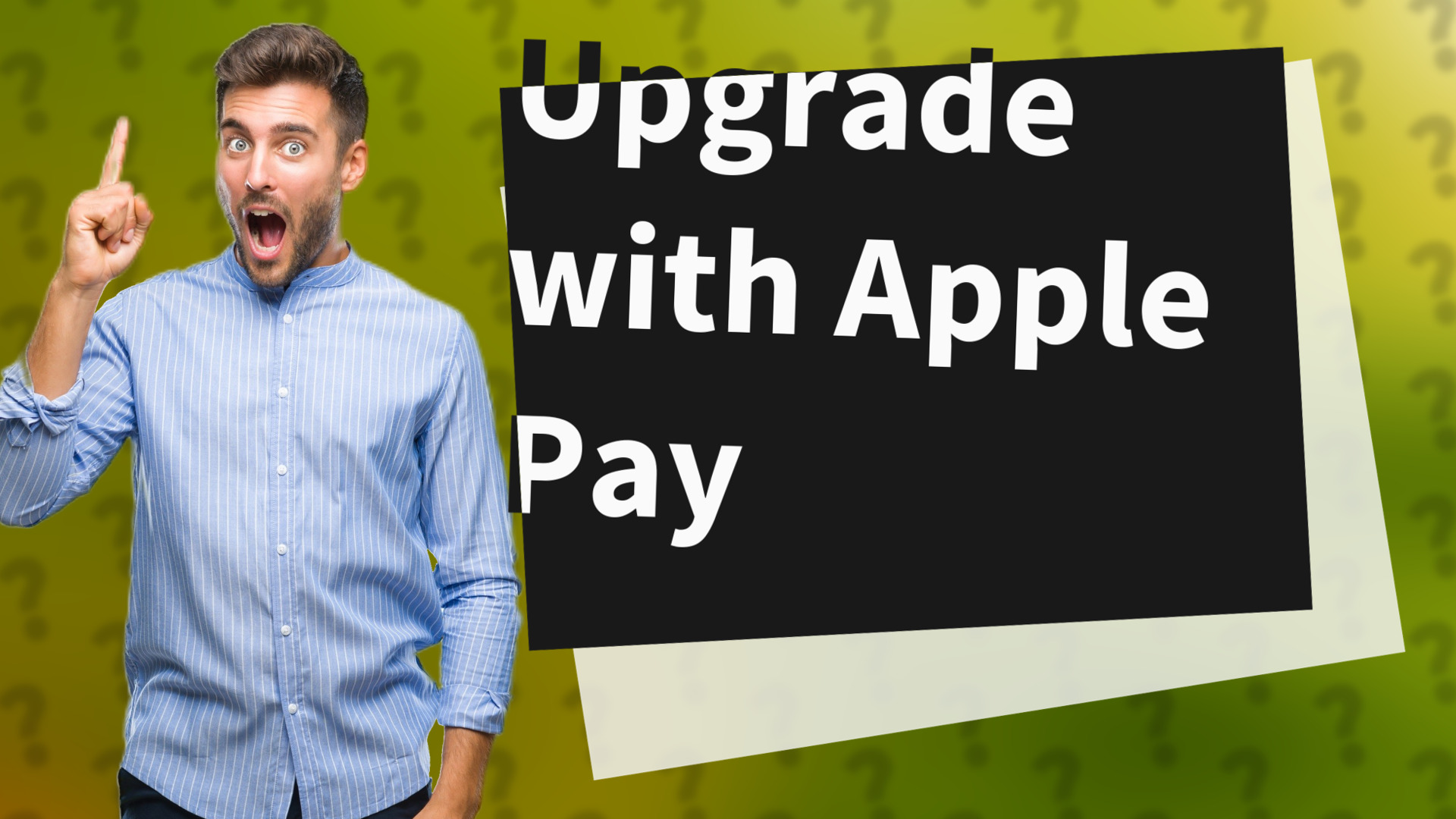 Upgrade with Apple Pay