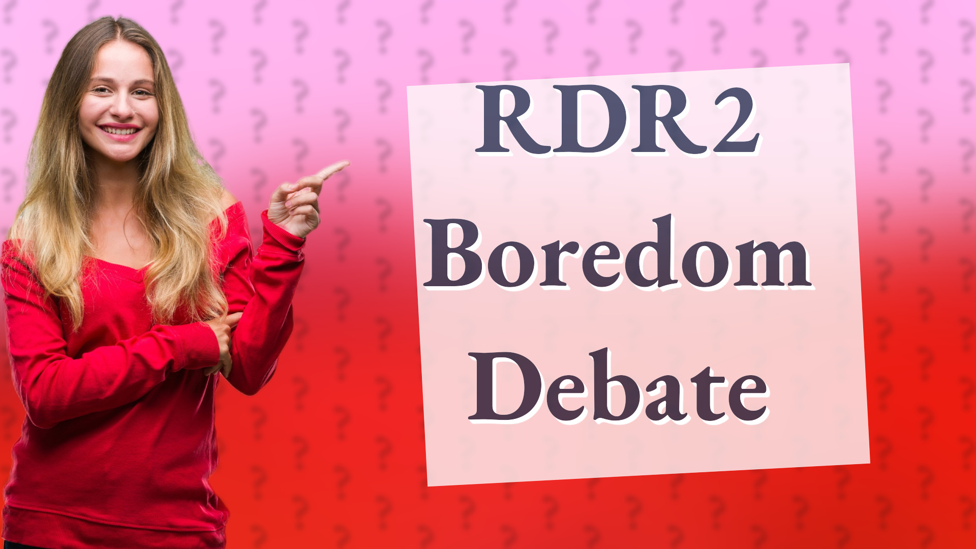 RDR2 Boredom Debate