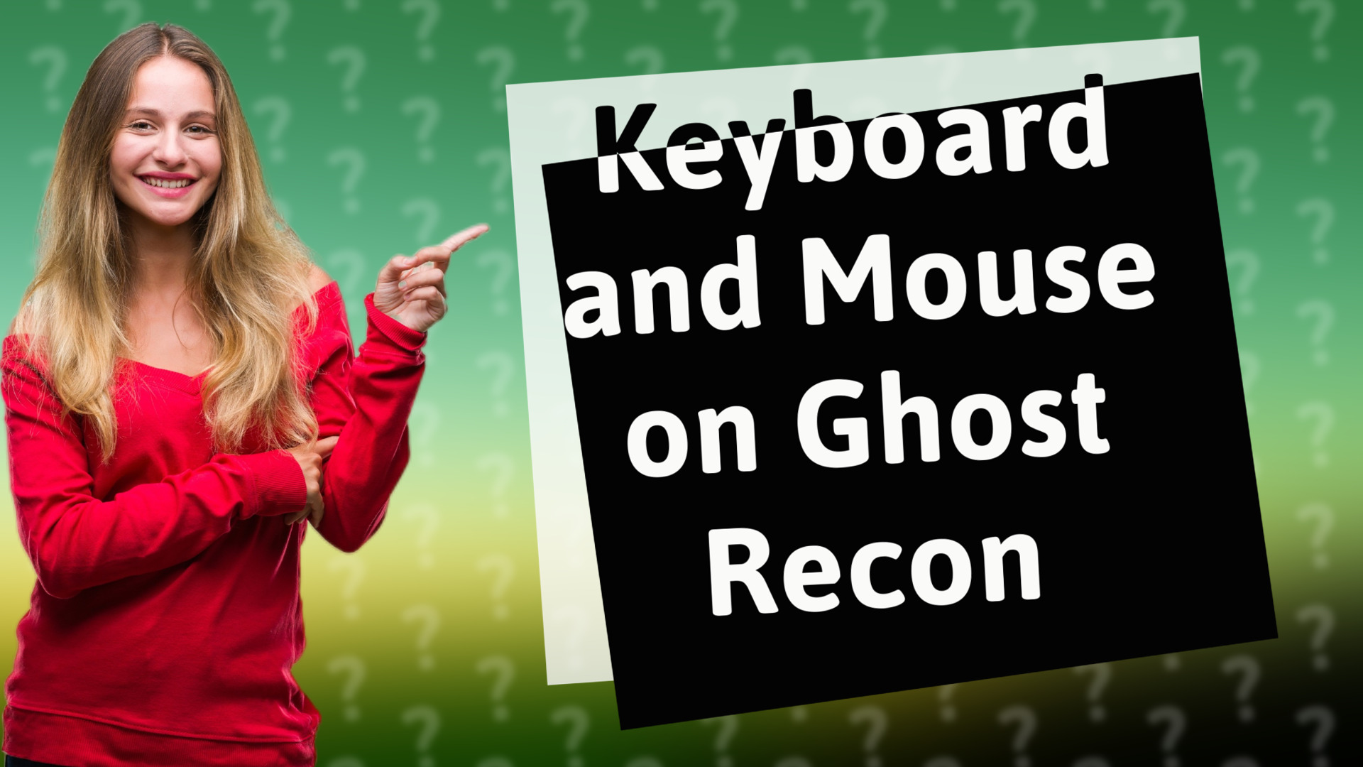 Keyboard and Mouse on Ghost Recon