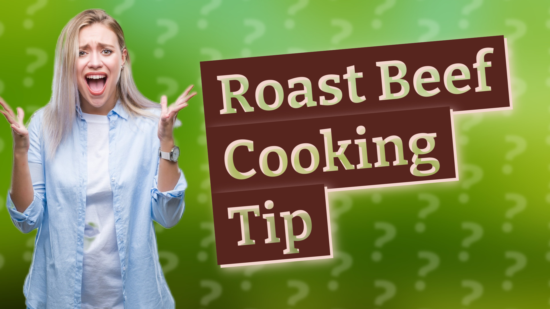 Roast Beef Cooking Tip