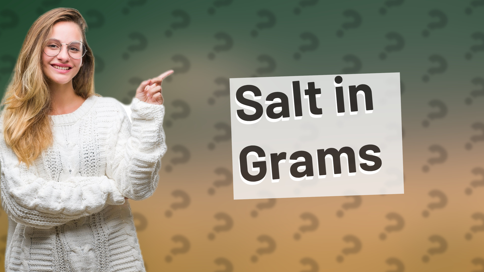 Salt in Grams
