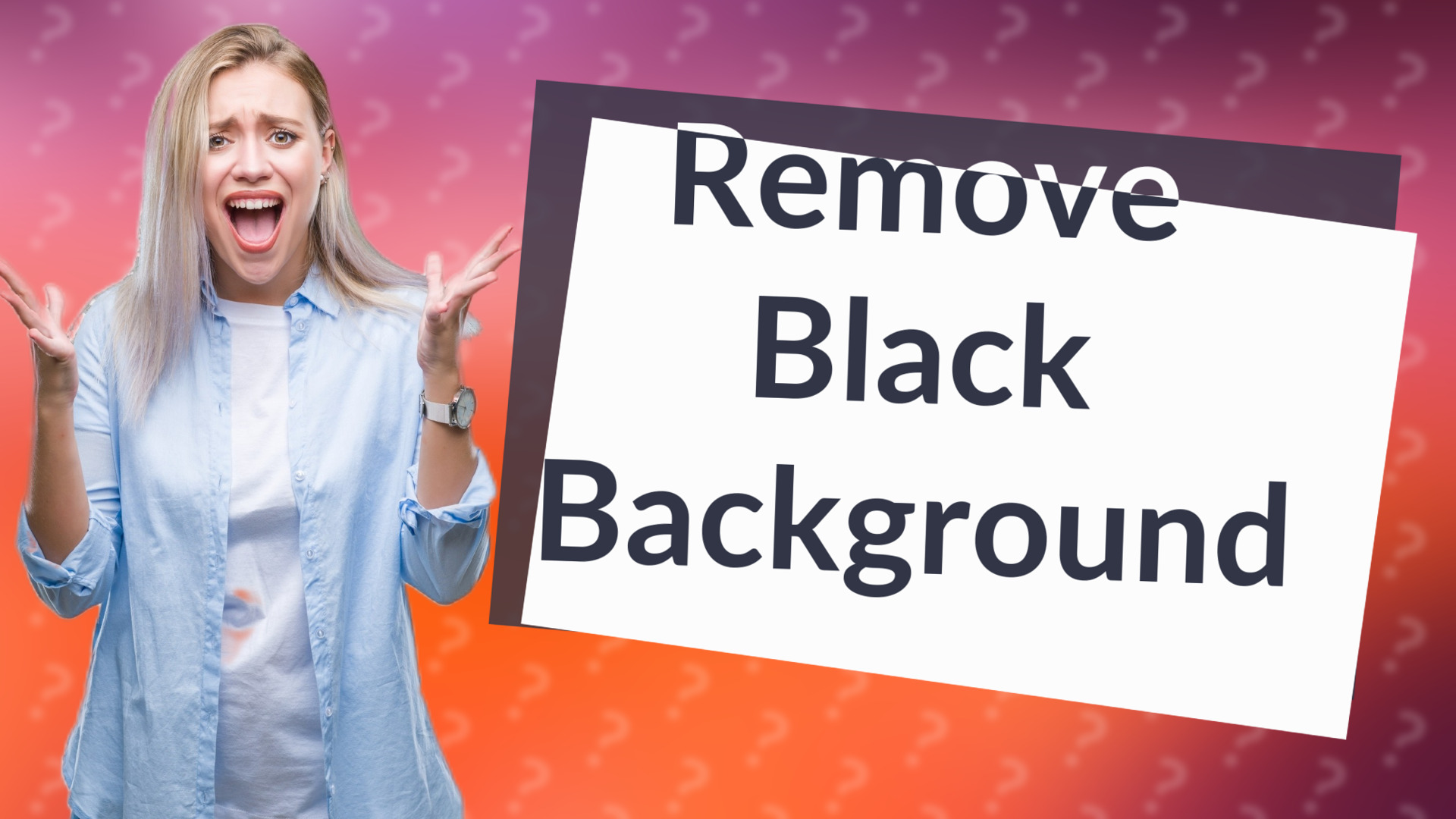 Remove Black Background