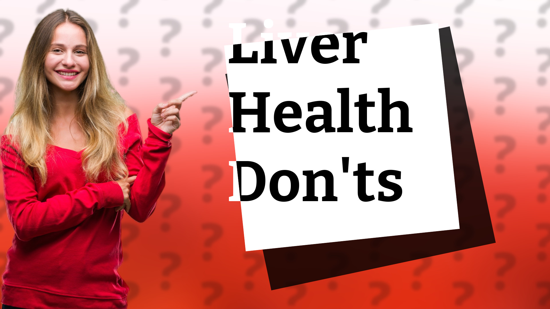 Liver Health Don'ts