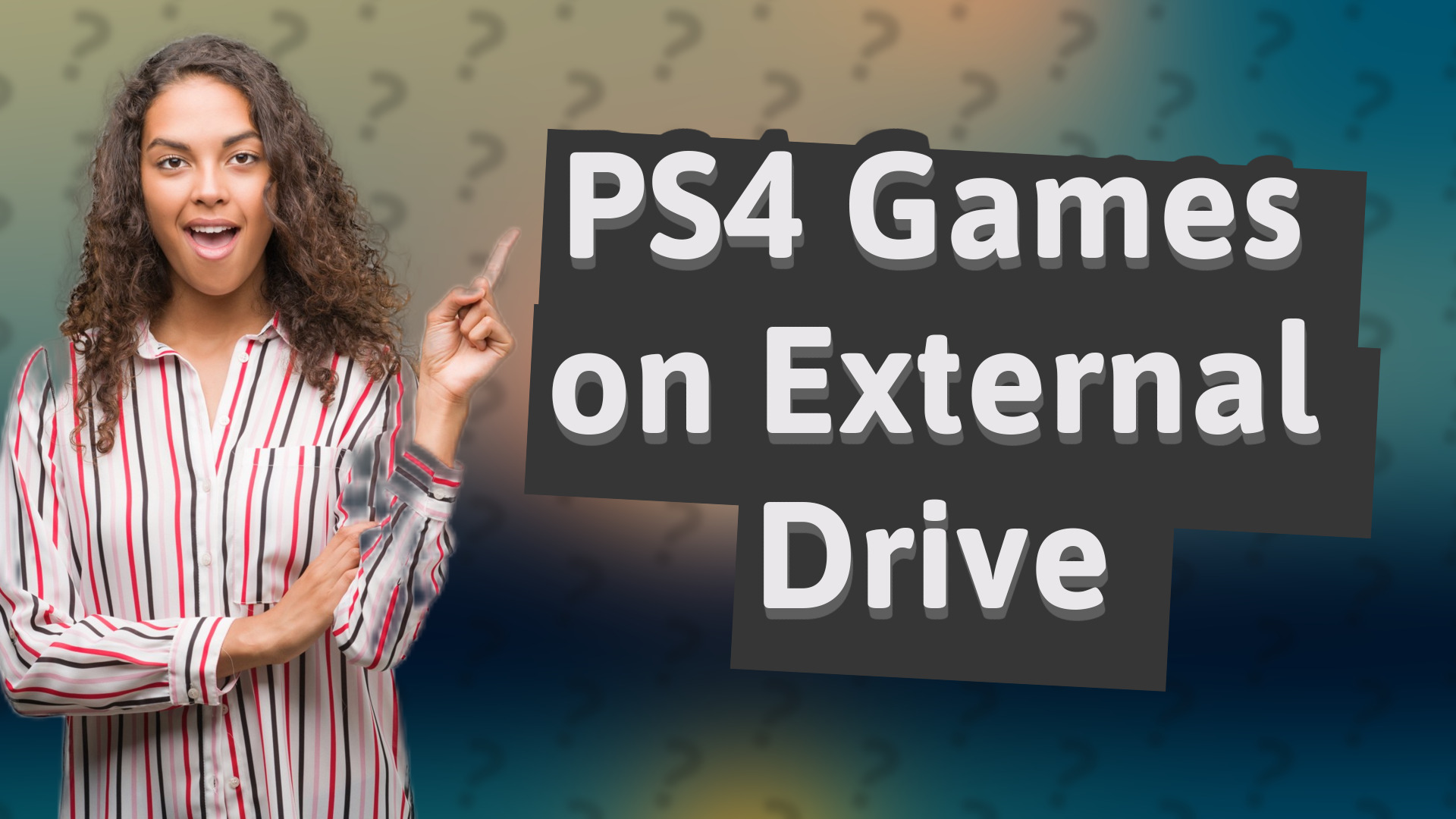 PS4 Games on External Drive