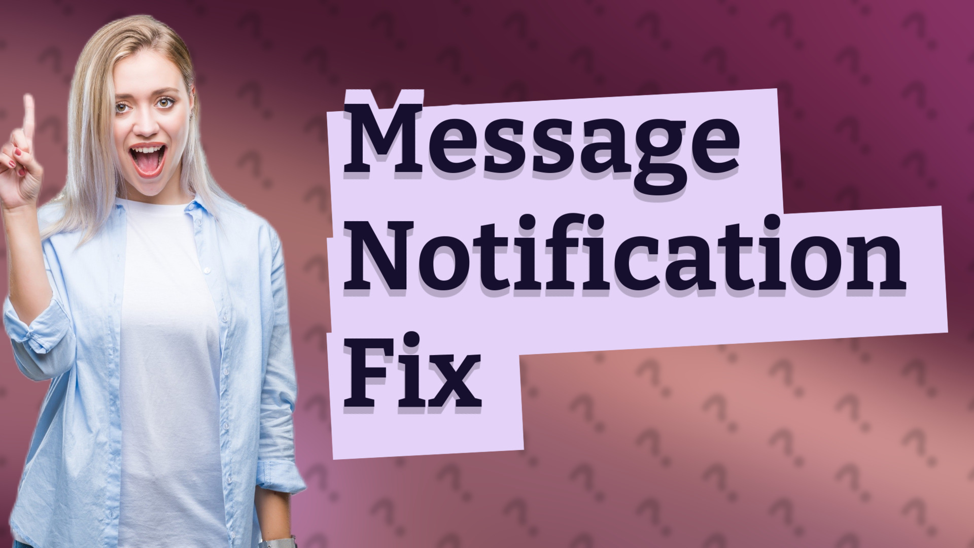 Message Notification Fix
