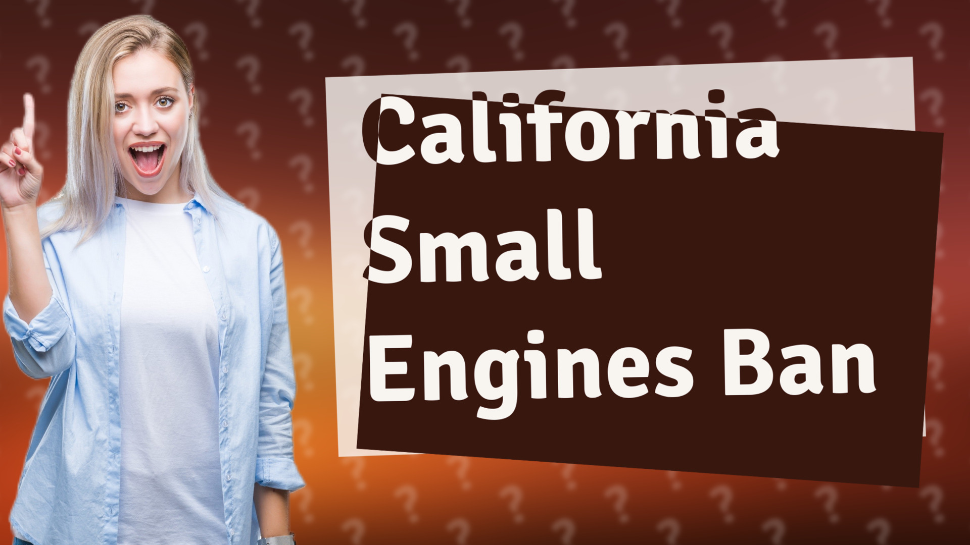 California Small Engines Ban