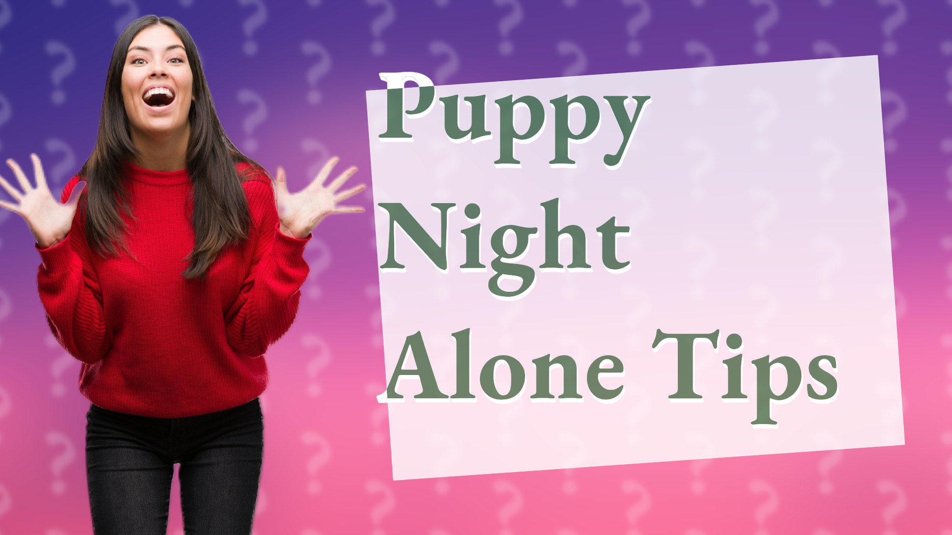 Puppy Night Alone Tips